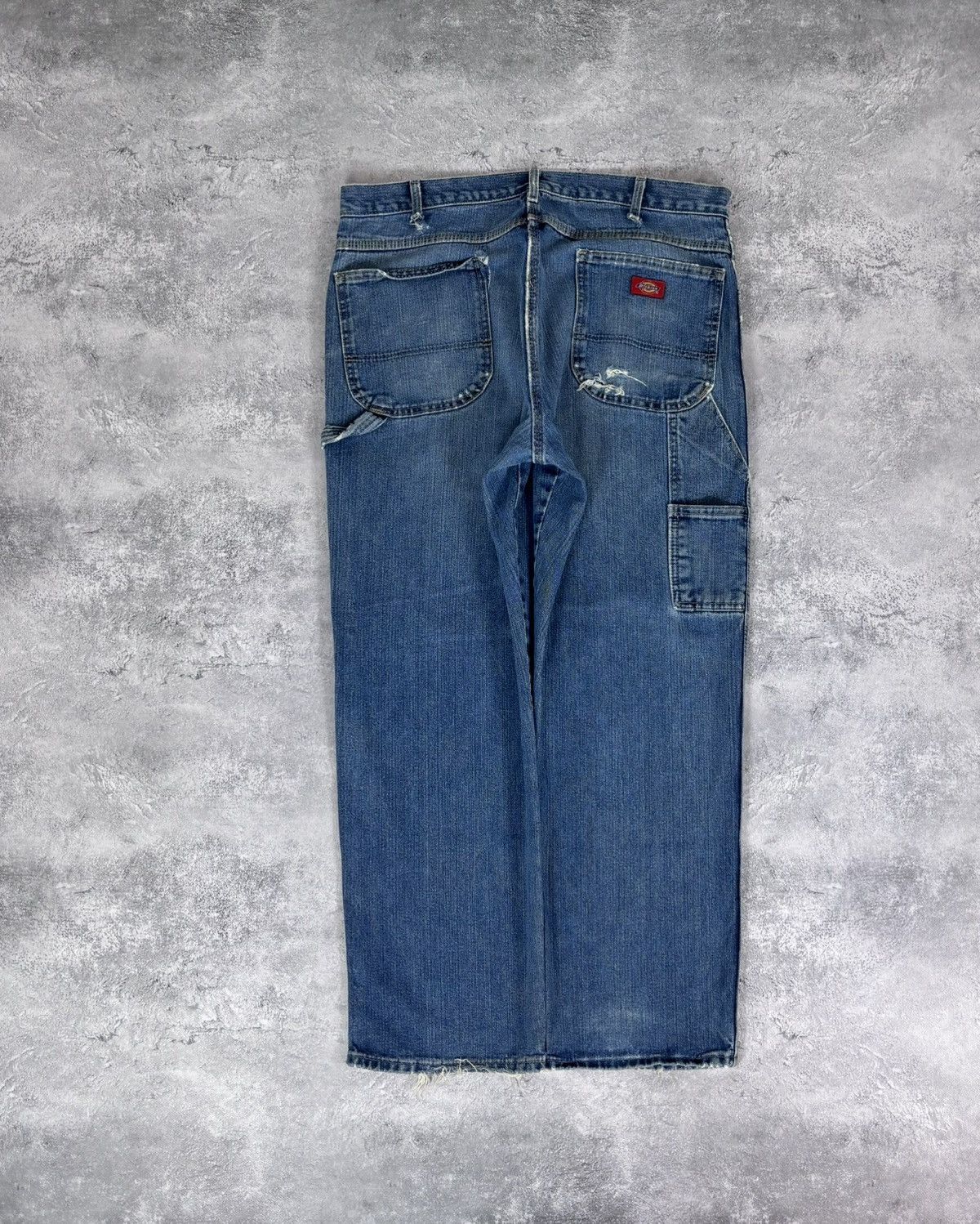 Dickies Dickies Men’s Denim Jeans Faded Blue USA Carpenter Workwear Size US 36 / EU 52 - 1 Thumbnail