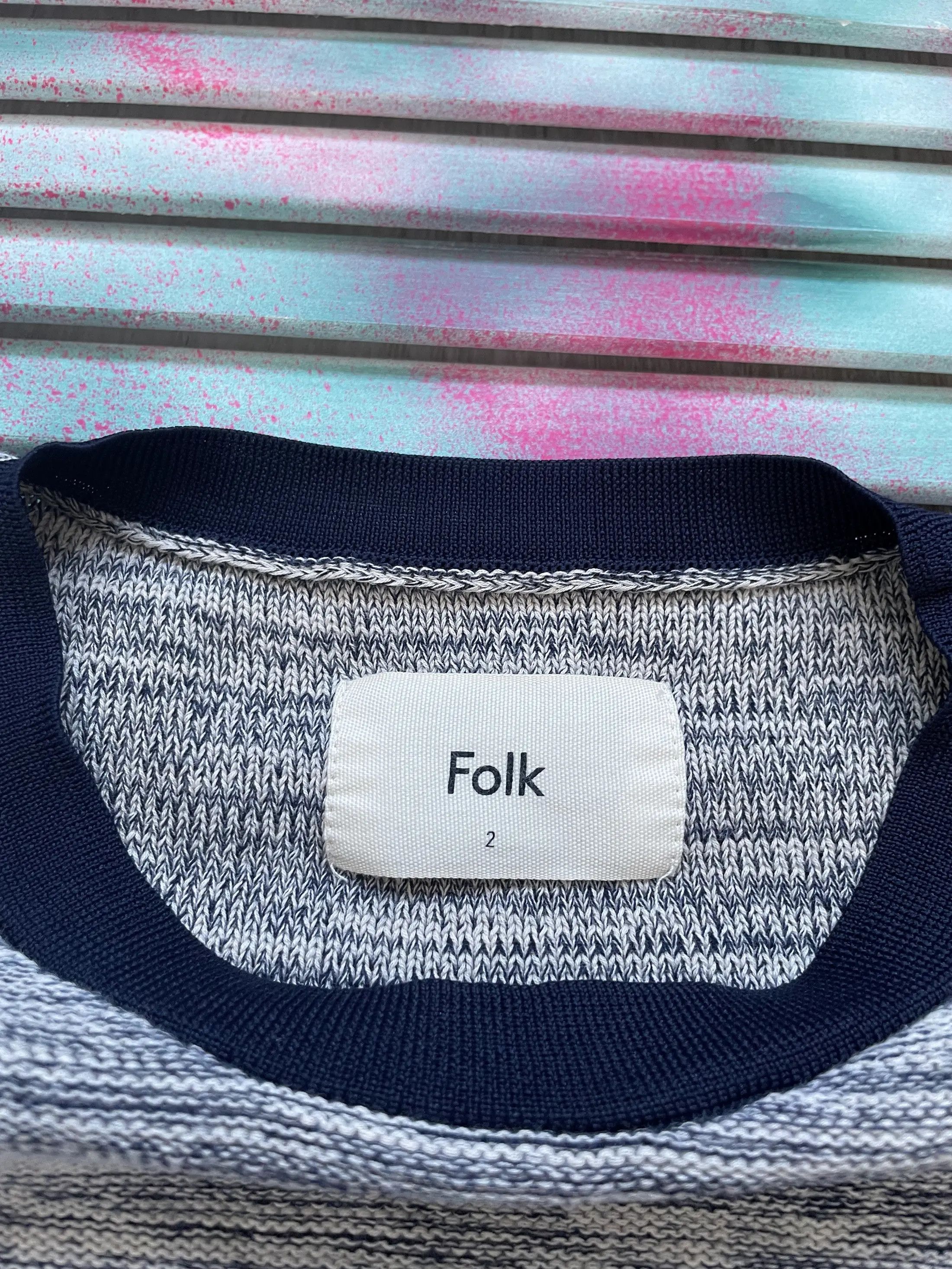 Folk Folk Knit Cotton Sweater Crewneck Size US S / EU 44-46 / 1 - 3 Thumbnail