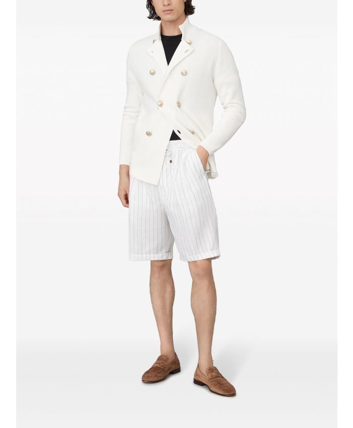 Brunello Cucinelli Bermuda Shorts in White Size US 36 / EU 52 - 4 Thumbnail