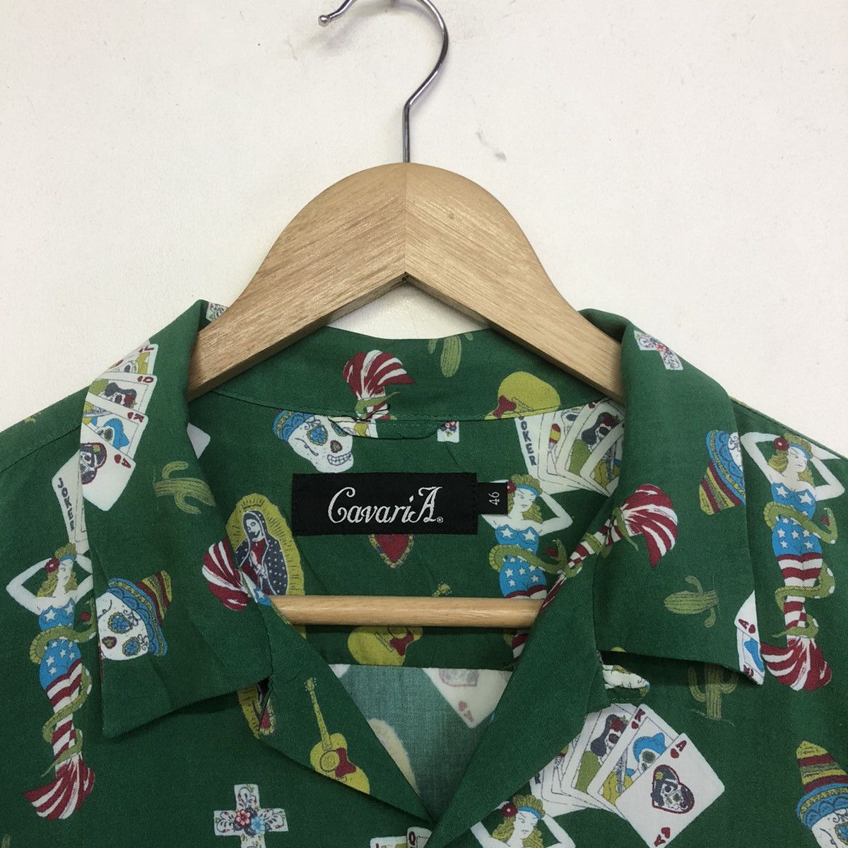 Japanese Brand CAVARIAA MEXICAN MOTIVE FULLPRINT OPEN COLLAR BUTTON SHIRT Size US L / EU 52-54 / 3 - 3 Thumbnail