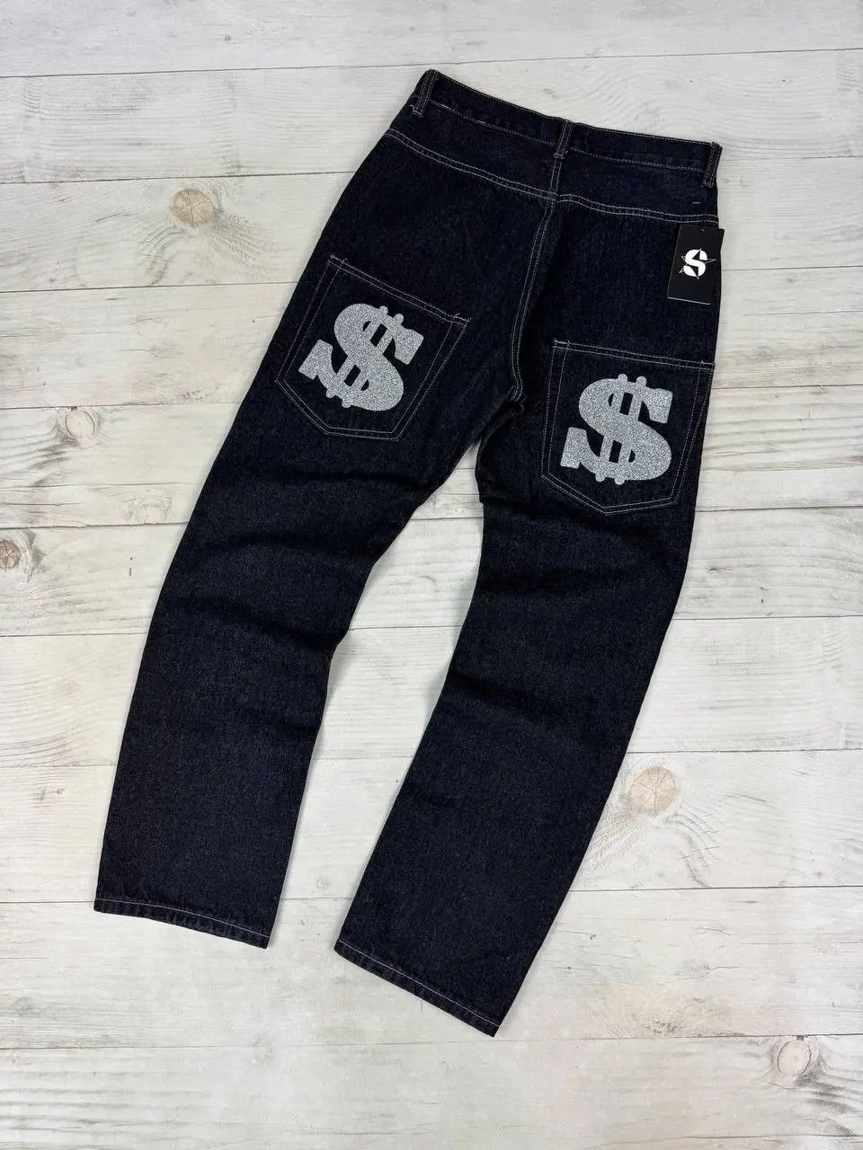 Vintage Y2K Big Logo Rap Baggy Denim Jeans Size US 30 / EU 46 - 2 Thumbnail