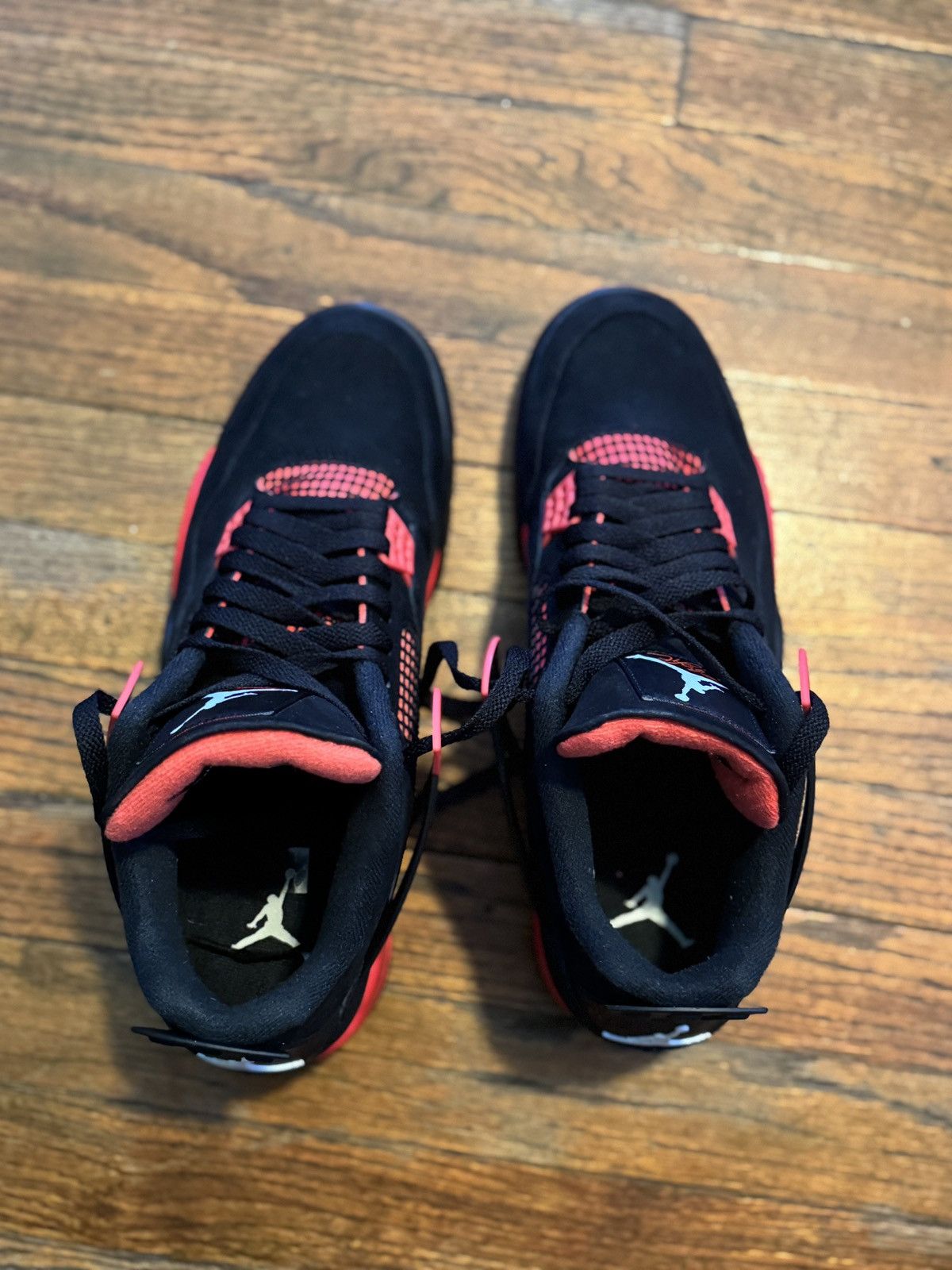 Jordan Brand × Nike JORDAN 4 RETRO RED THUNDER Size US 12 / EU 45 - 3 Thumbnail