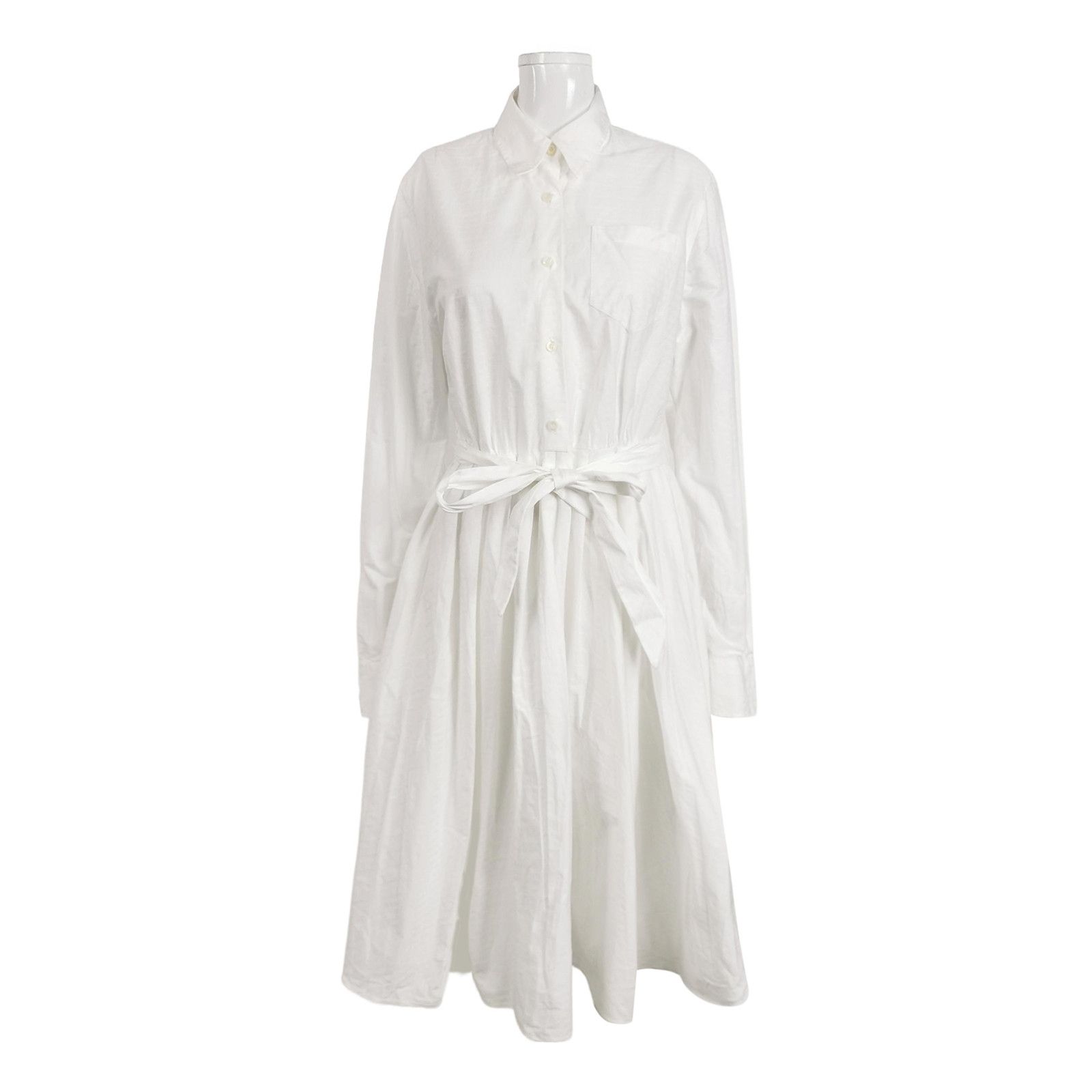Prada Prada Monogrammed Cotton Shirt Dress Size 40 Size S / US 4 / IT 40 - 1 Thumbnail