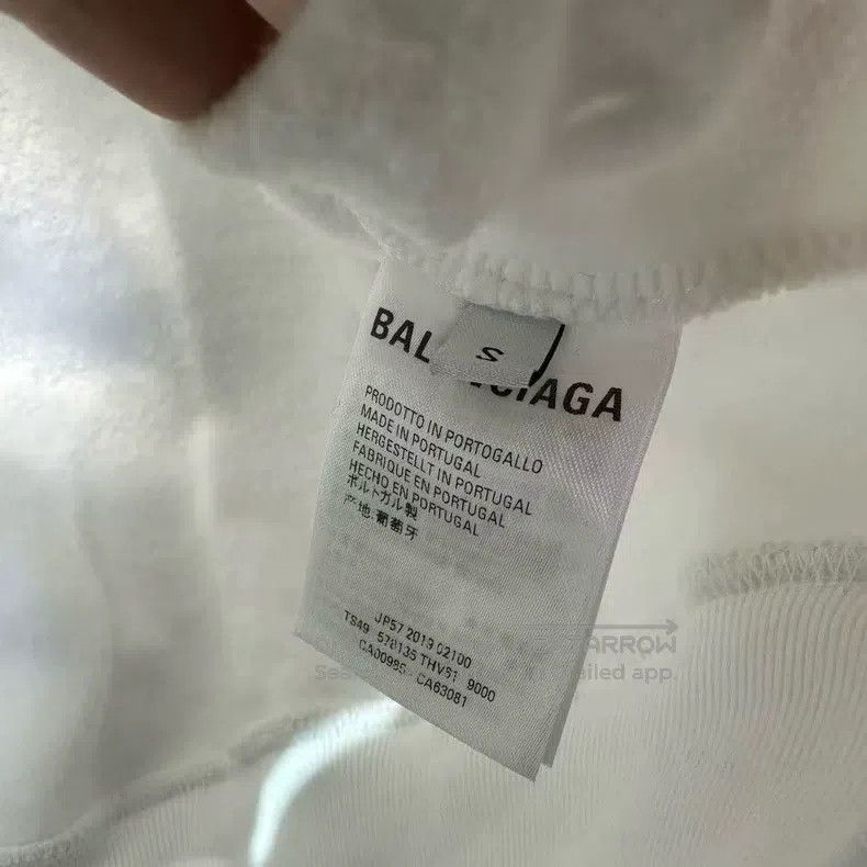 Balenciaga Balenciaga Eiffel Tower Small Logo White Hoodie Size US S / EU 44-46 / 1 - 5 Thumbnail