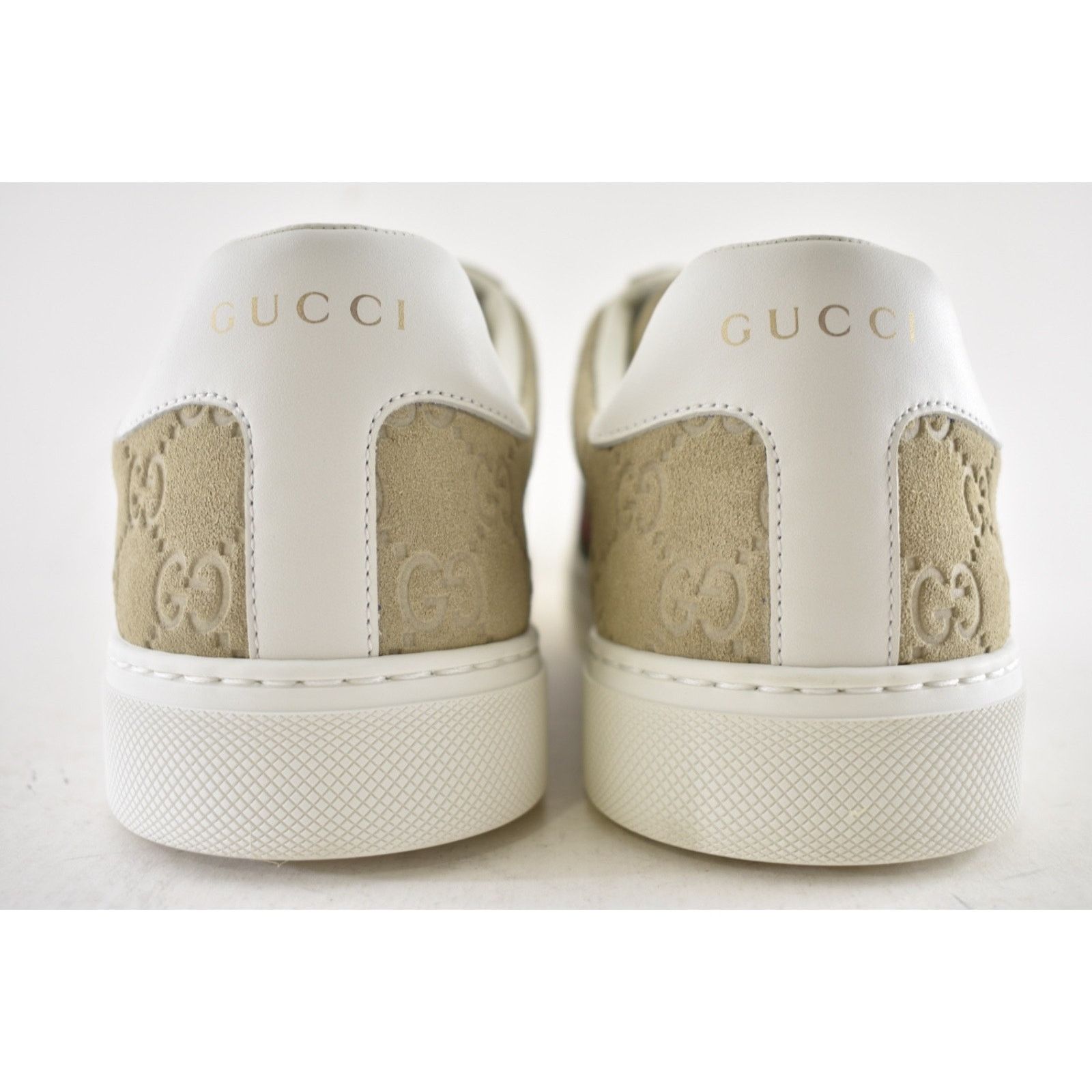 Gucci Gucci Oatmeal Beige Suede Flat Low Top Trainer Sneakers 40 Size US 10 / IT 40 - 22 Thumbnail
