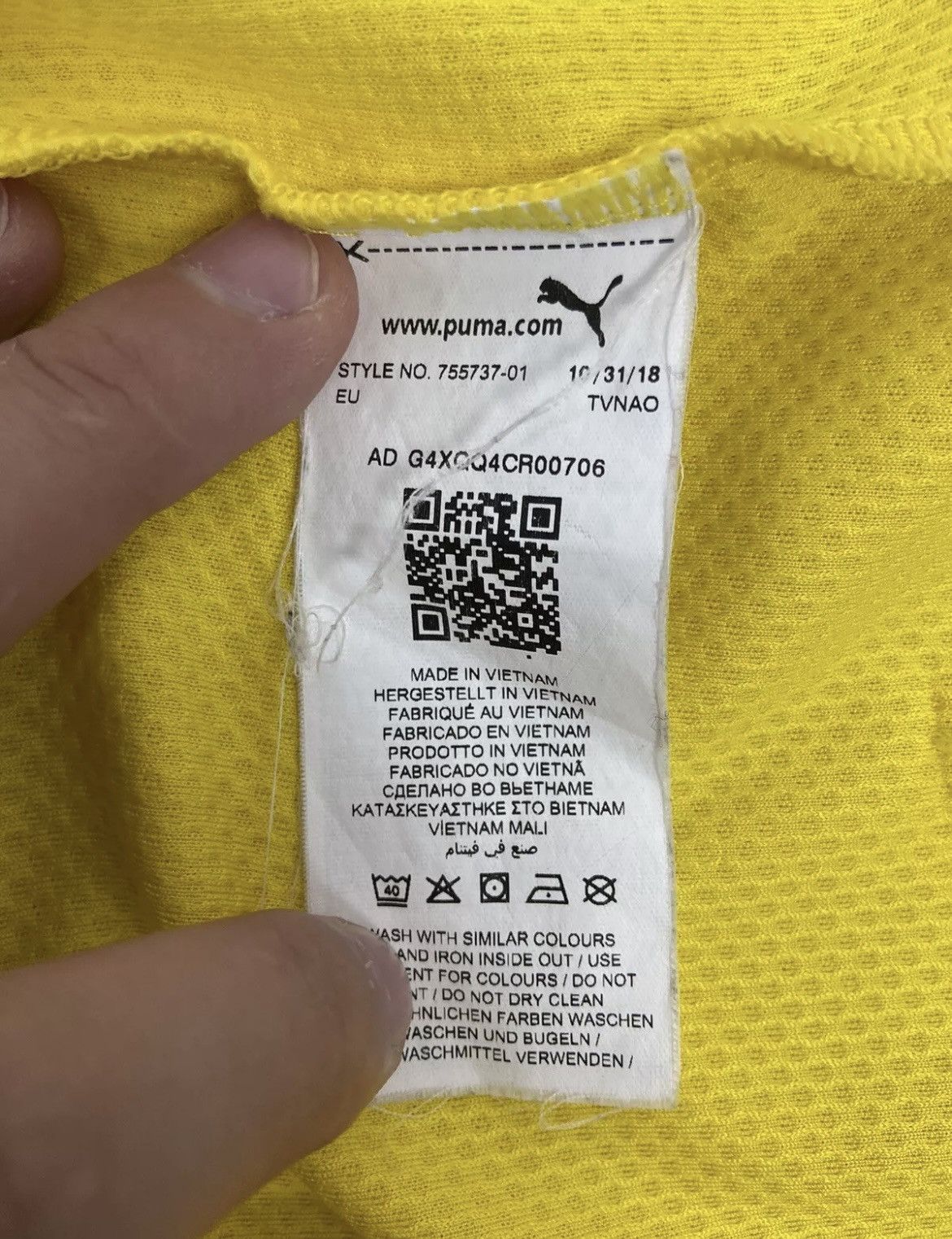 Puma Borussia Dortmund FC 2018/19 #9 Paco Alcacer Puma Size L Size US L / EU 52-54 / 3 - 10 Thumbnail