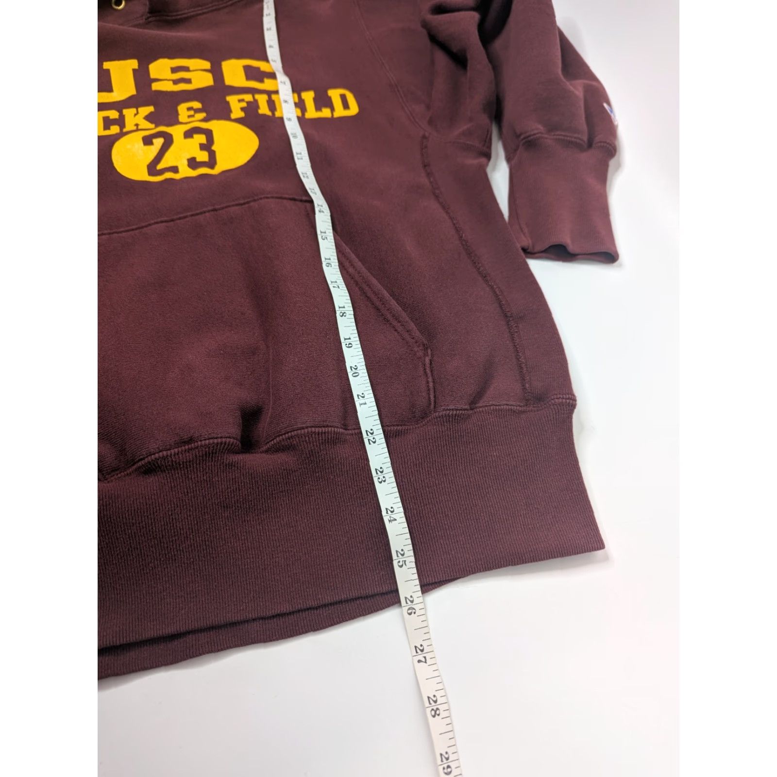 Champion VINTAGE Champion Reverse Weave Hoodie USC Trojans Football 80s 90s College USA Made Sz M Maroon Unisex Adults Boys Womens Size US M / EU 48-50 / 2 - 7 Thumbnail