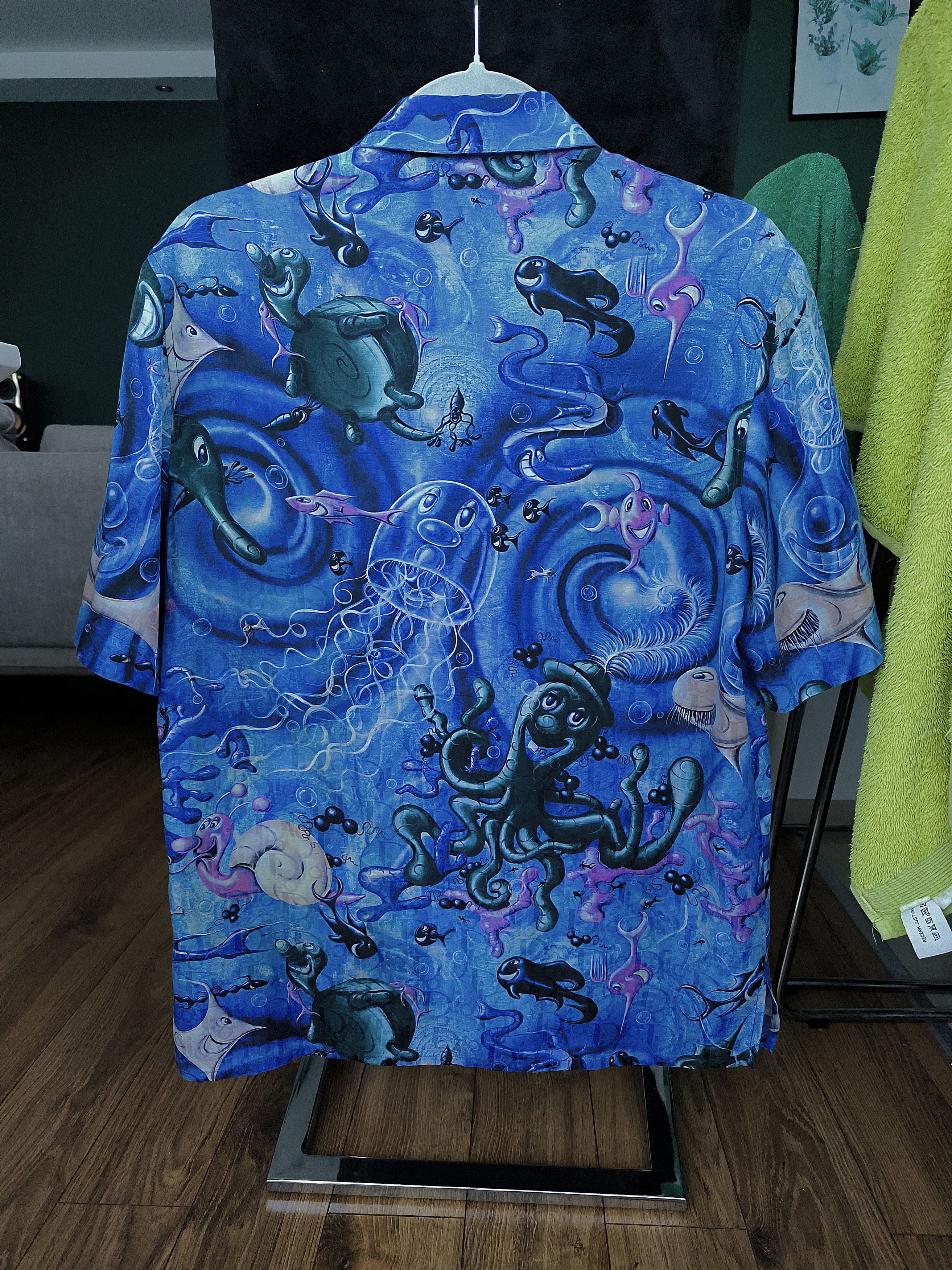 Dior Dior x Kenny Scharf Sealife 'Blue Swirl' Shirt Size US M / EU 48-50 / 2 - 2 Thumbnail