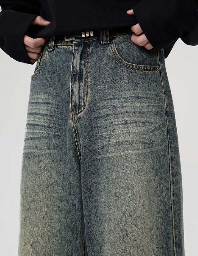 Vintage American retro men's casual loose straight baggy jeans Size US 32 / EU 48 - 4 Thumbnail