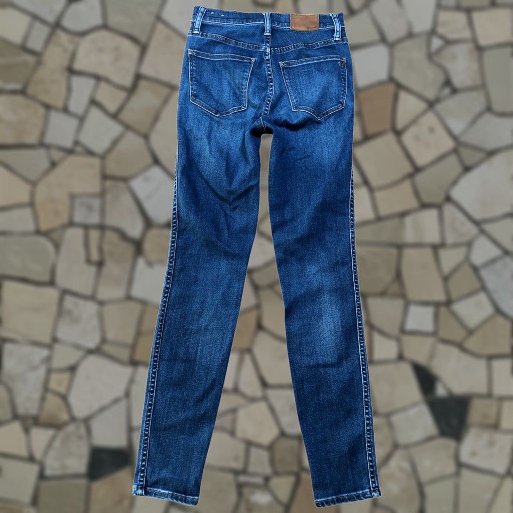 Madewell Madewell Jeans Womens 25 X 27.5 Inseam Blue 10” High Rise Skinny Denim Size 42" / US 20 - 1 Thumbnail