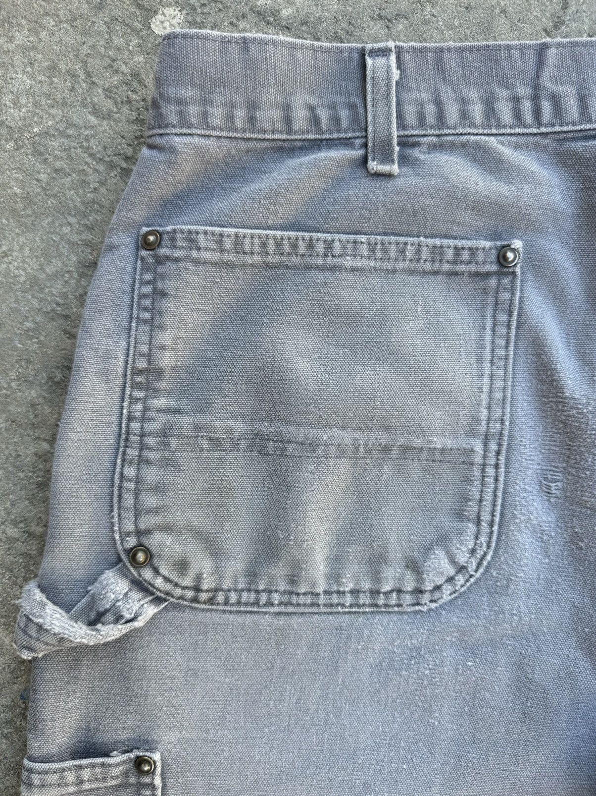 Carhartt × Vintage Carhartt B136 Grey Double Knee Size US 36 / EU 52 - 3 Thumbnail
