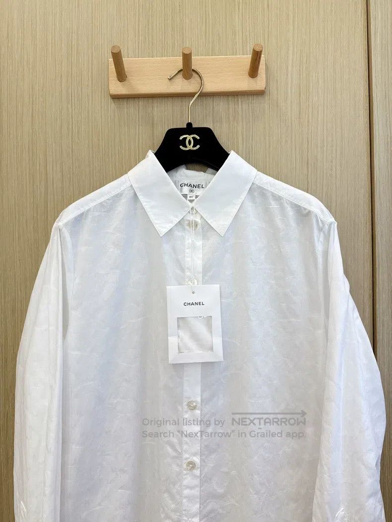 Chanel Chanel French-style shirt Size XXS / US 00 / IT 34 - 2 Thumbnail