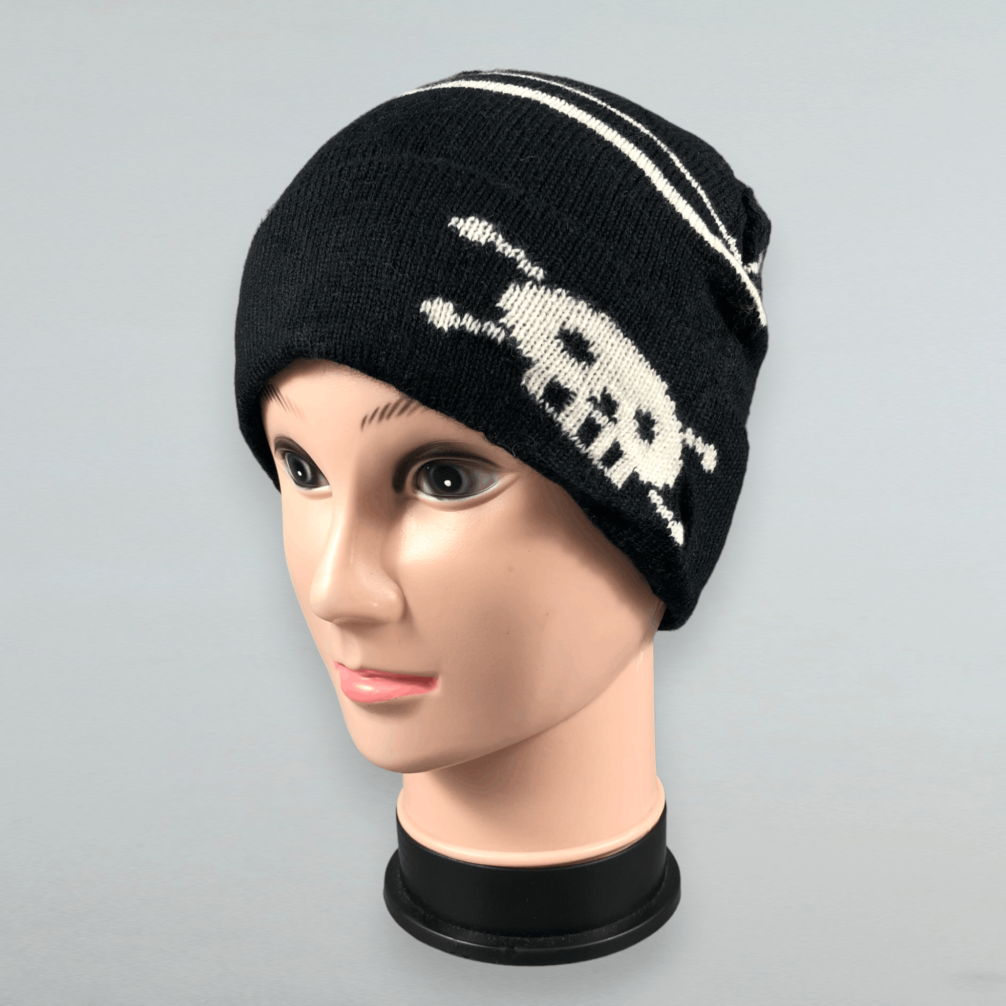 Japanese Brand Skull Beanie Hat Snow Cap Size ONE SIZE - 1 Thumbnail