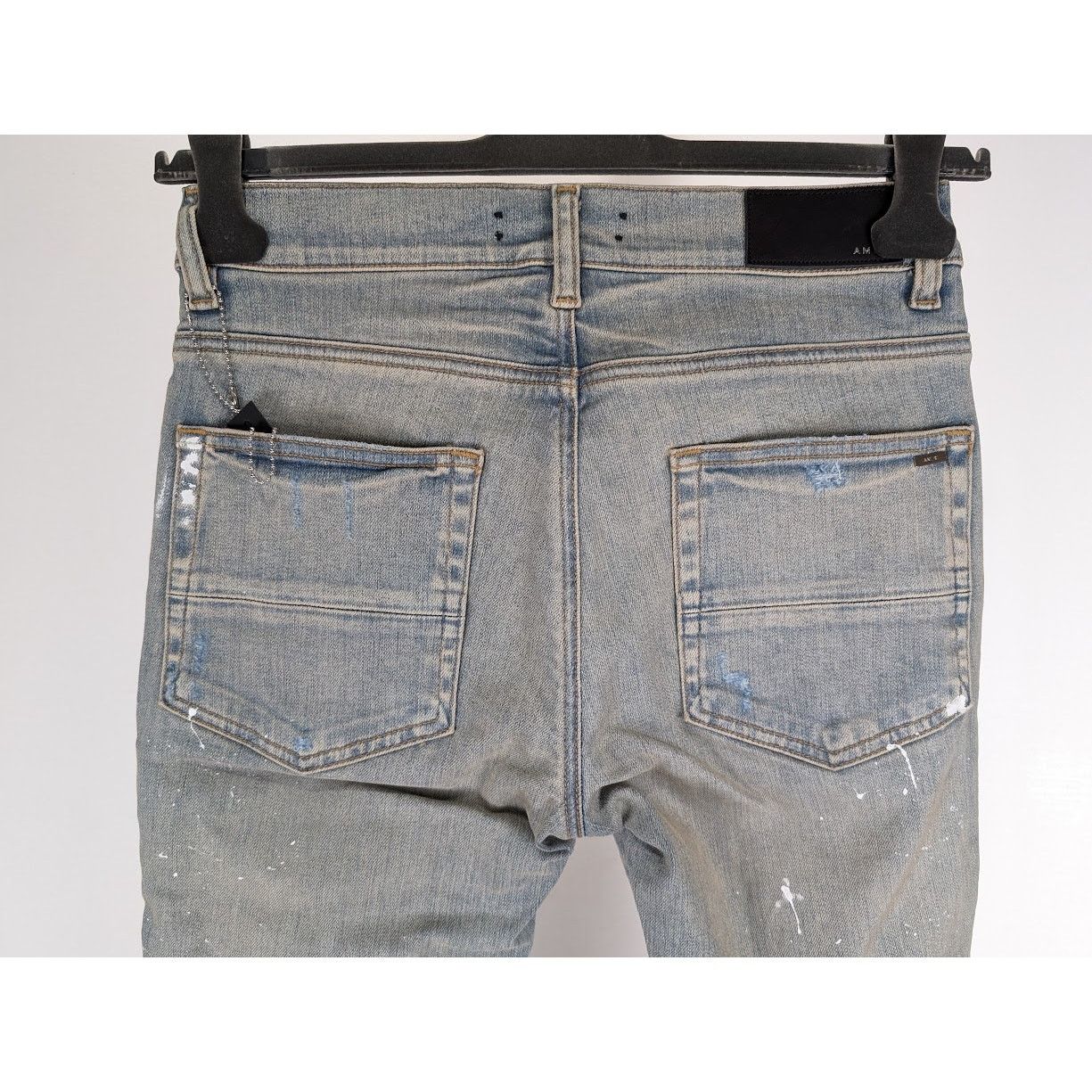 Amiri o1rshd1 MX1 Plaid Jeans in Clay Indigo Size US 30 / EU 46 - 19 Thumbnail