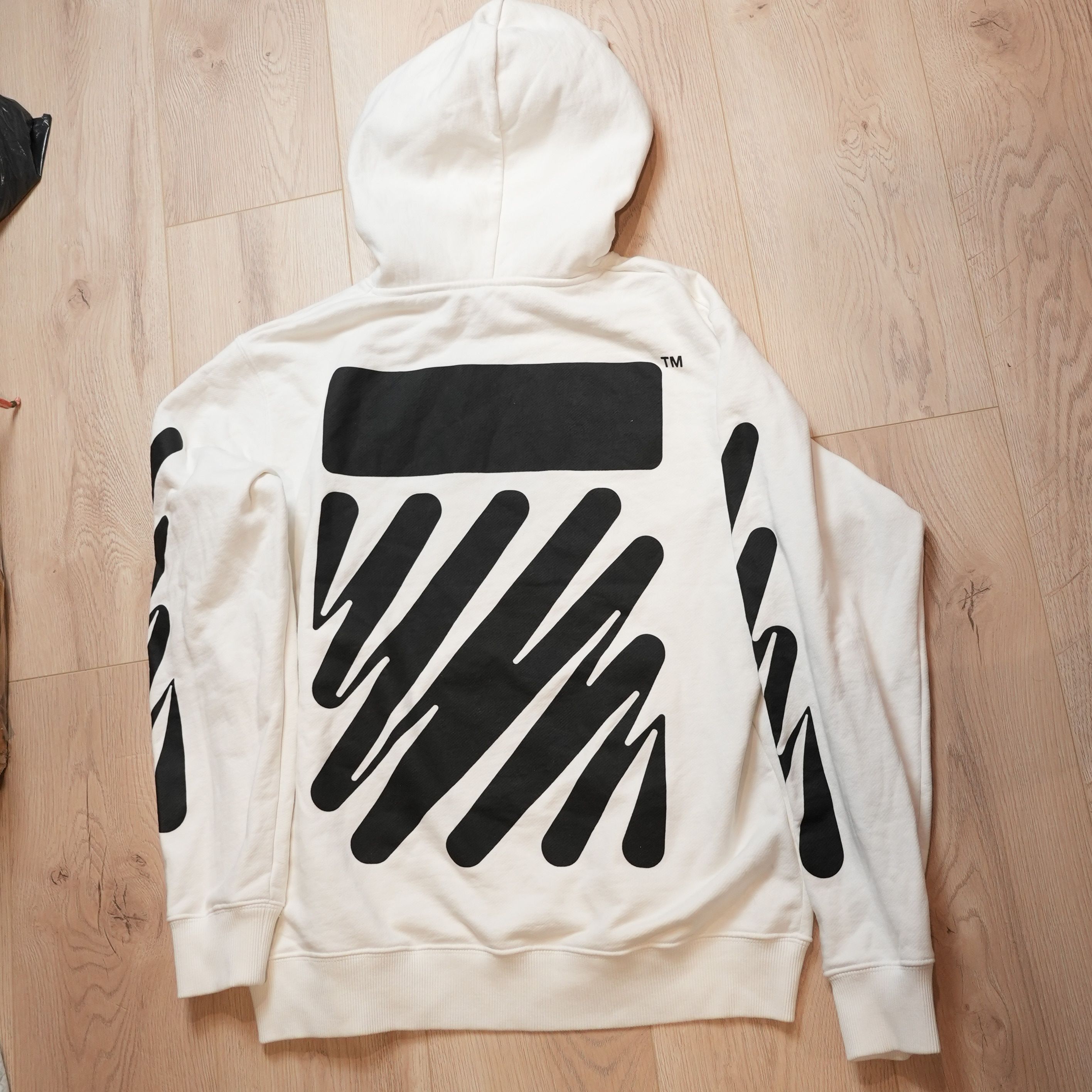 Off-White off white hoodie wave diag arrows virgil abloh | Grailed