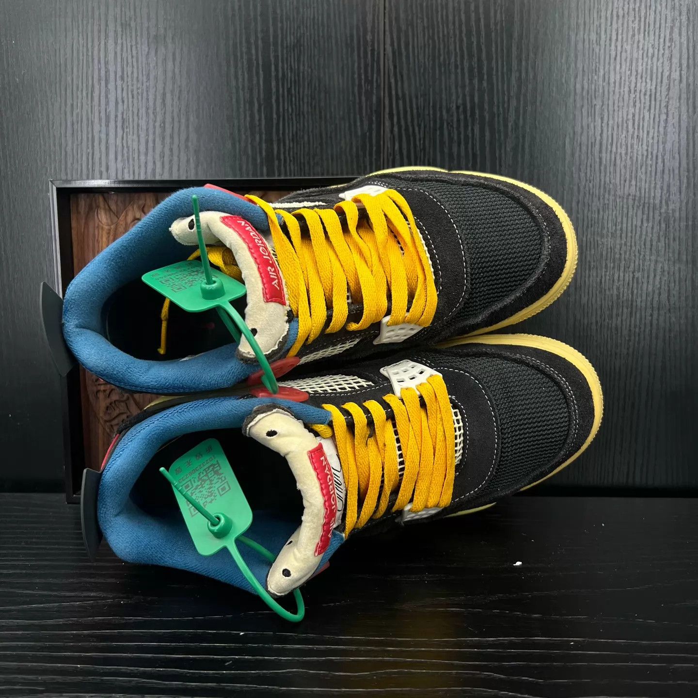 Nike AJ4 Union Black Blue 42 Box New Size US 9 / EU 42 - 7 Thumbnail
