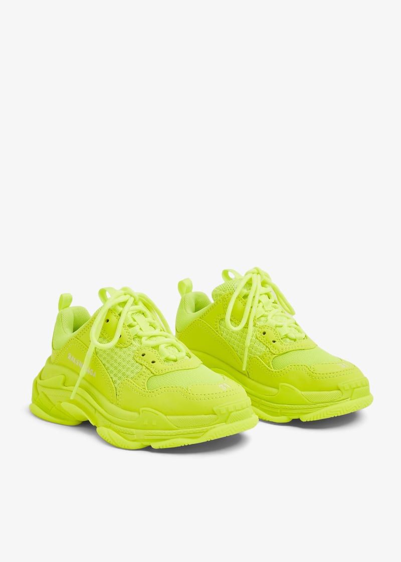 Balenciaga o1la1rc1a0625 Size: KIDS 26 / Triple S Sneakers in Yellow Size US 5 / EU 37 - 4 Thumbnail