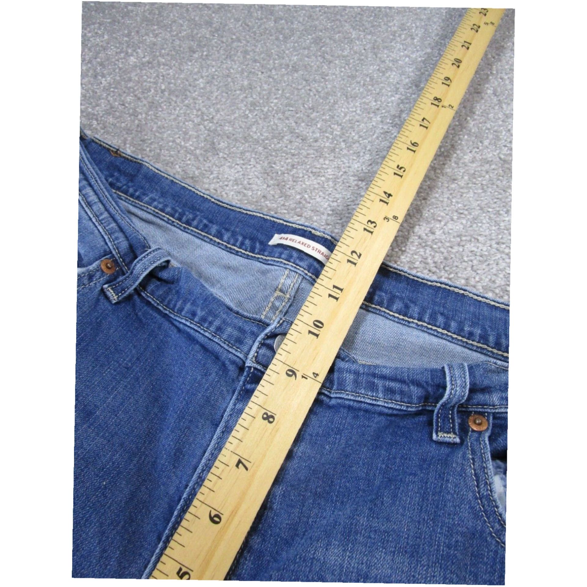 Levi's Levis Womens 34 Relaxed Straight Medium Wash Denim Jeans XL Size 24" / US 00 / IT 34 - 7 Thumbnail