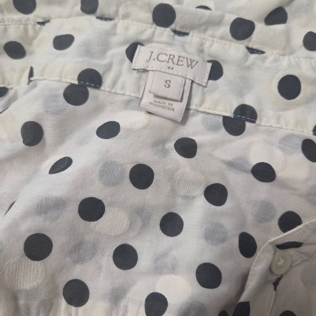 J.Crew J.Crew Polka Dot Button-Up Blouse-Chic & Timeless-Breathable Size S / US 4 / IT 40 - 4 Thumbnail