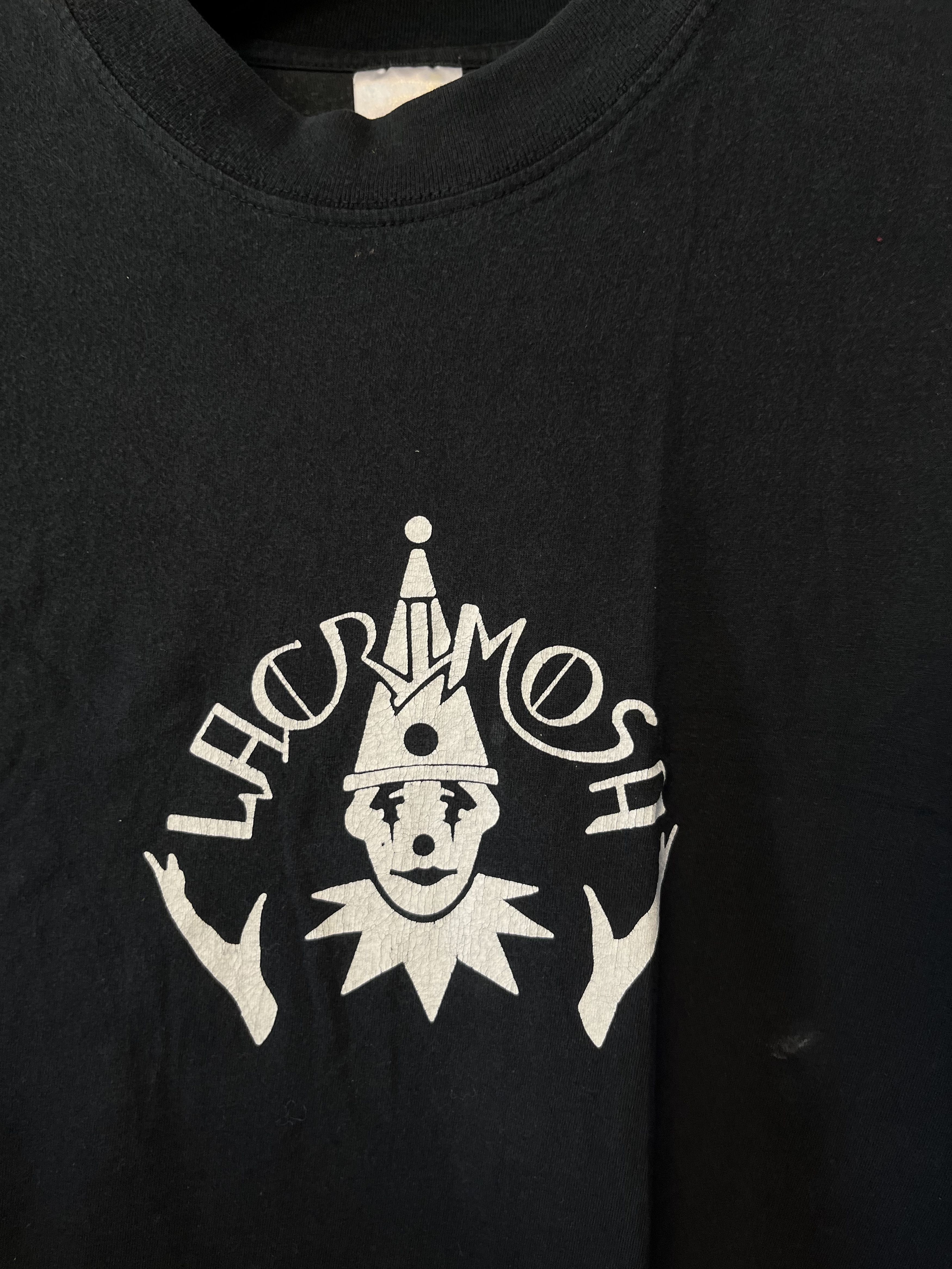 Band Tees × Vintage Lacrimosa 90s Swedish Gothic Metal Band T Shirt Clown Size US L / EU 52-54 / 3 - 3 Thumbnail