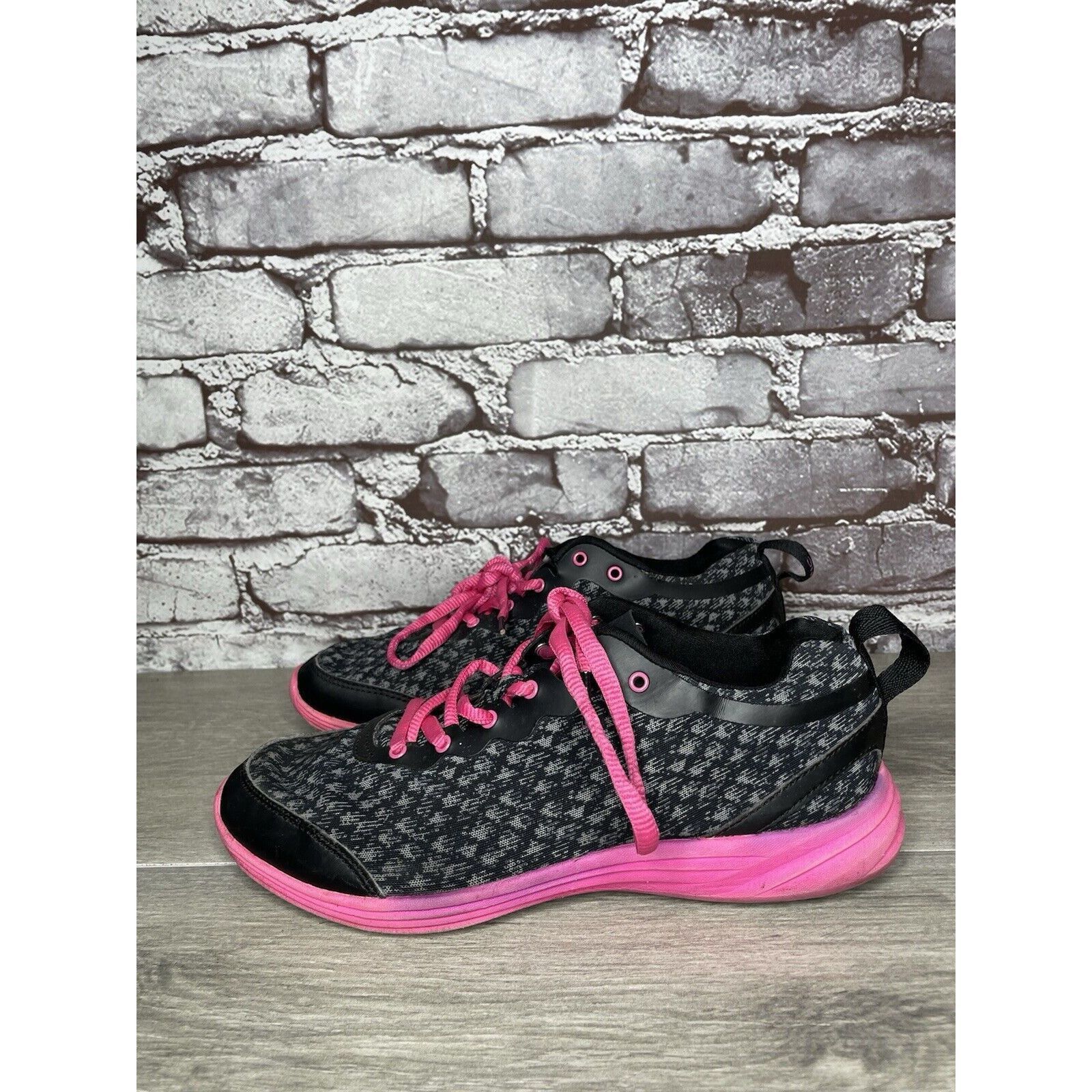 Other Vionic Python Black Pink Lace Up Comfort Athletic Sneakers W Size US 7.5 / IT 37.5 - 21 Thumbnail
