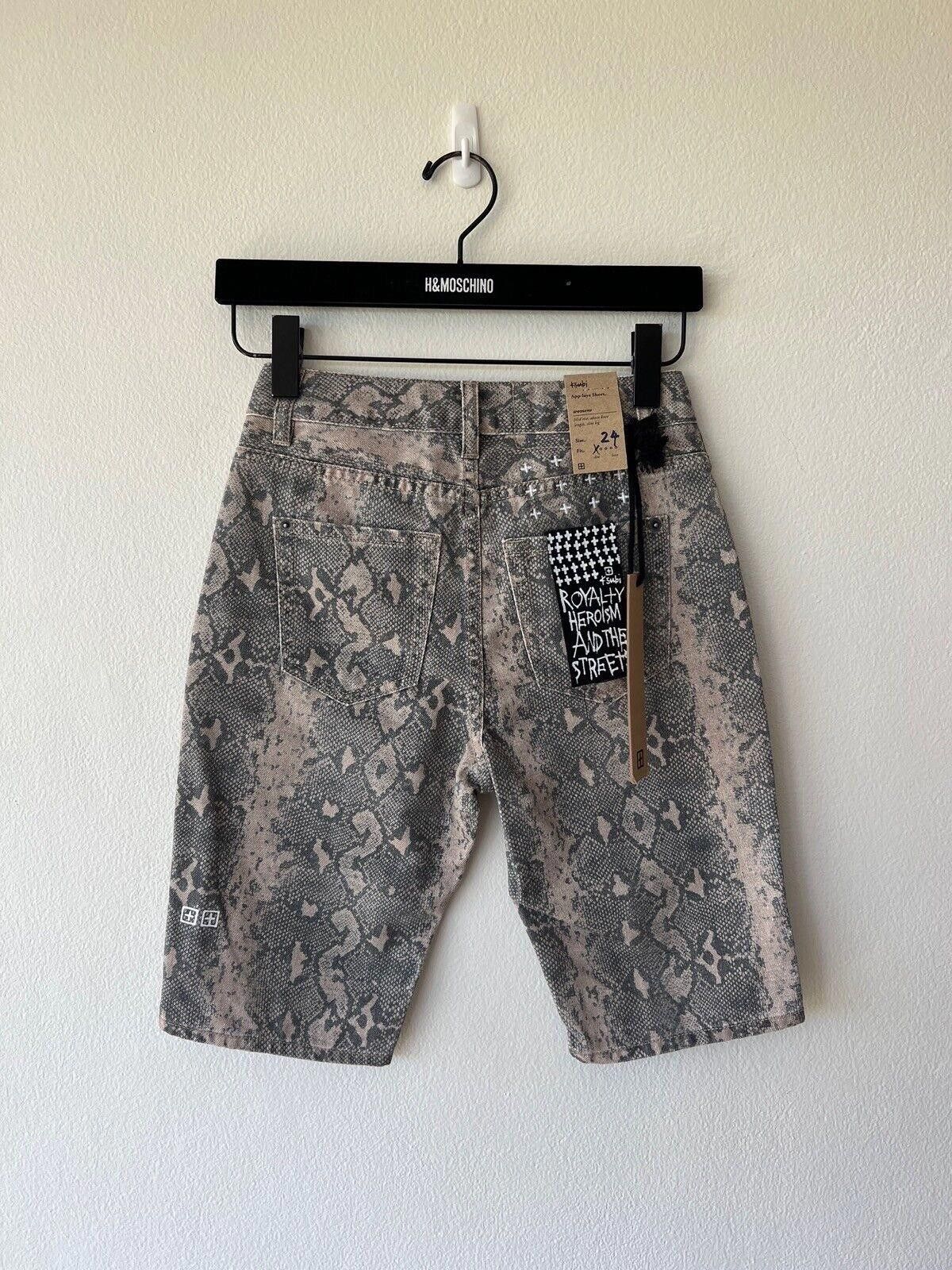 Ksubi new Ksubi womens denim short applaye snake small xs 24 6 Size 24" / US 00 / IT 34 - 5 Thumbnail