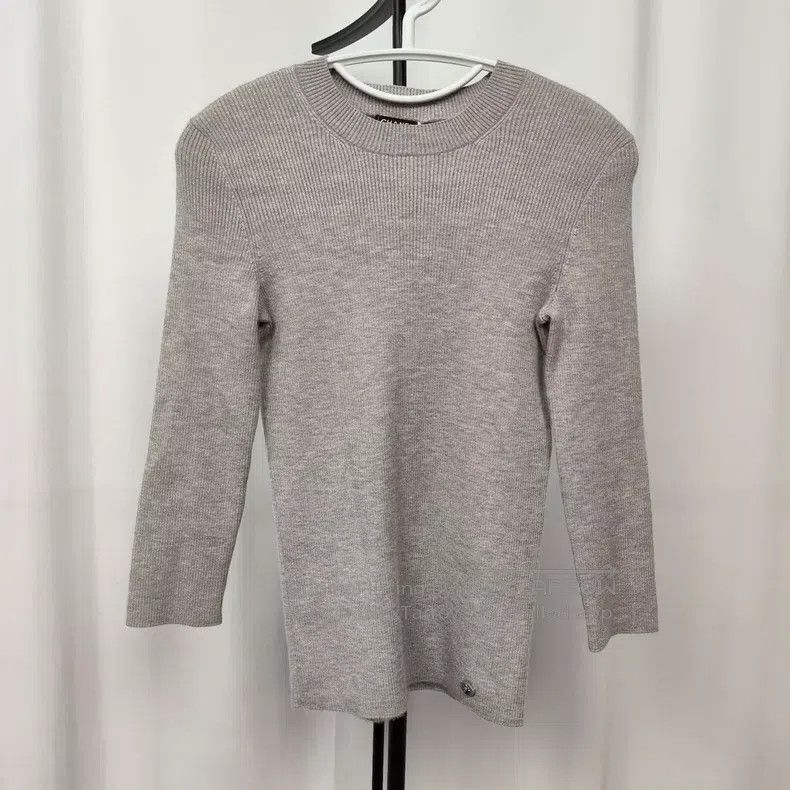 Chanel Chanel Grey and pink sweater Size XS / US 0-2 / IT 36-38 - 1 Thumbnail