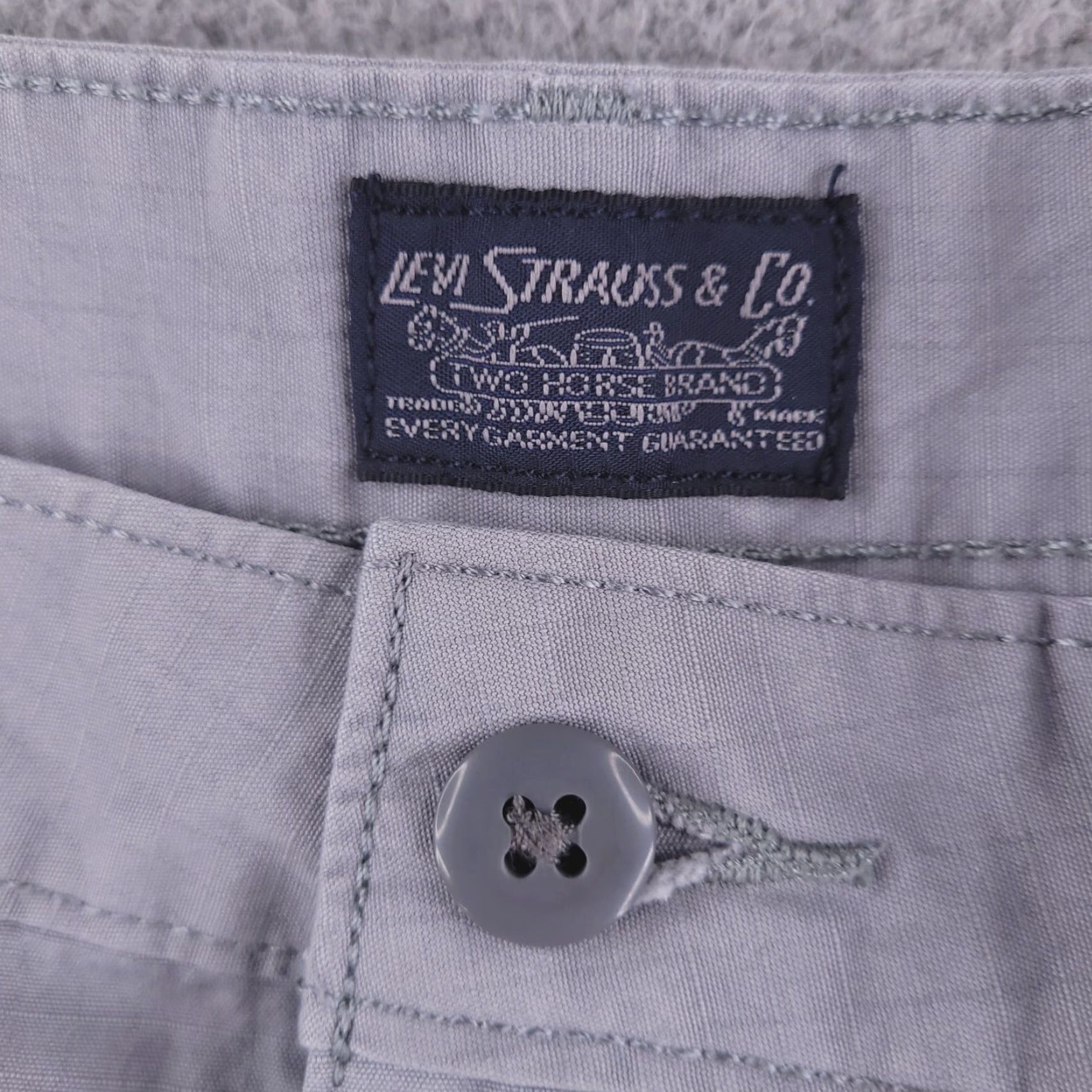 Levi's Levis Shorts Cargo Gray Cotton 40 Mens Regular Flat Front Front Type Ripstop Utility Size US 40 / EU 56 - 3 Thumbnail