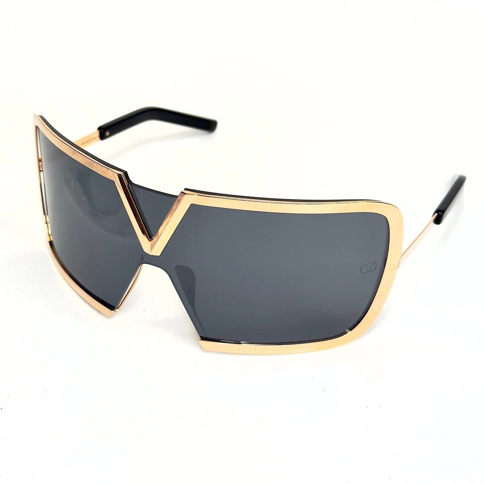 Valentino VALENTINO V Romask VLS120 Gold Titanium Black Mask VLS 120A Size ONE SIZE - 5 Thumbnail