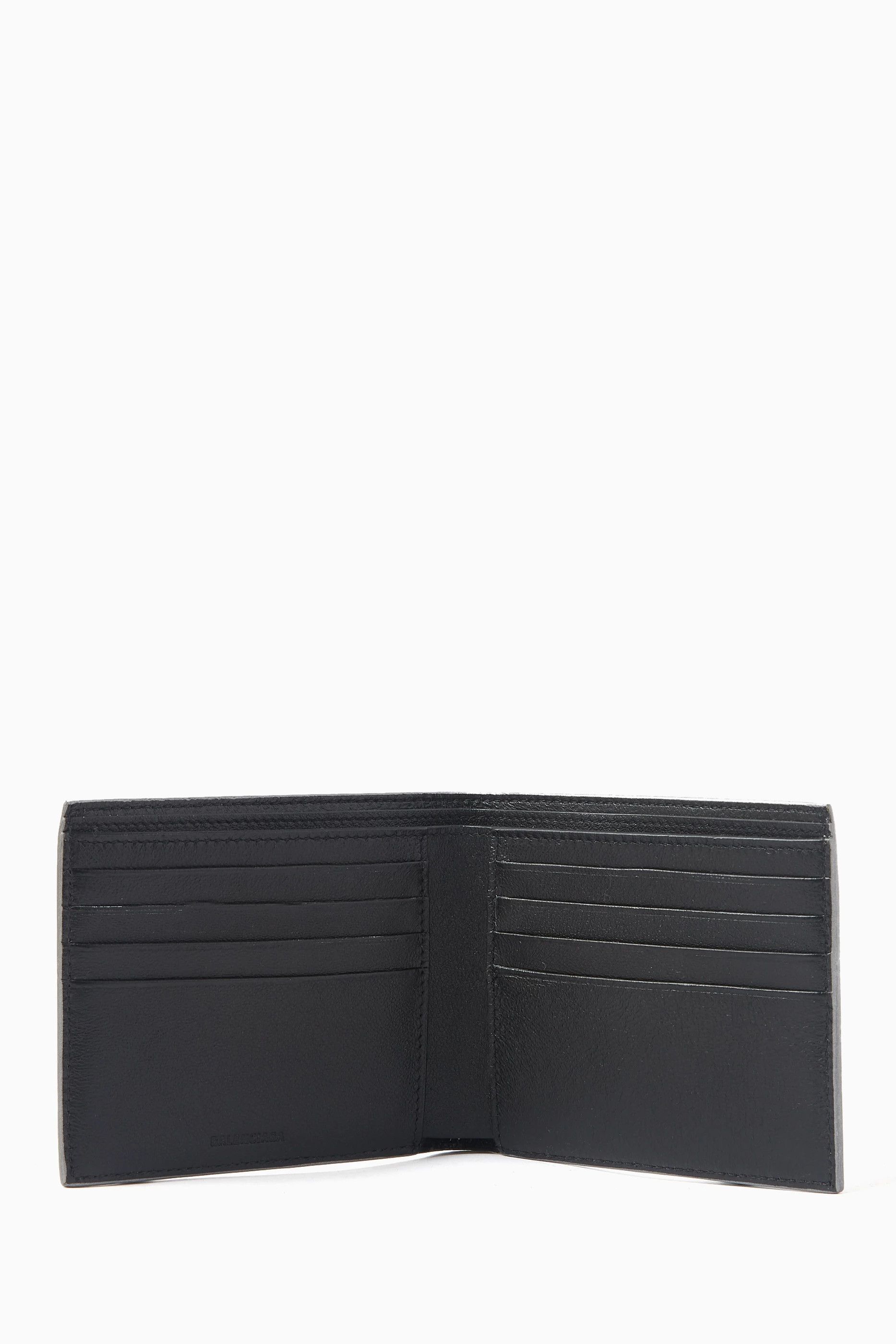 Balenciaga o1bcso1str1124 Size: OS / Square Cash Folded Wallet Silver Size ONE SIZE - 3 Thumbnail