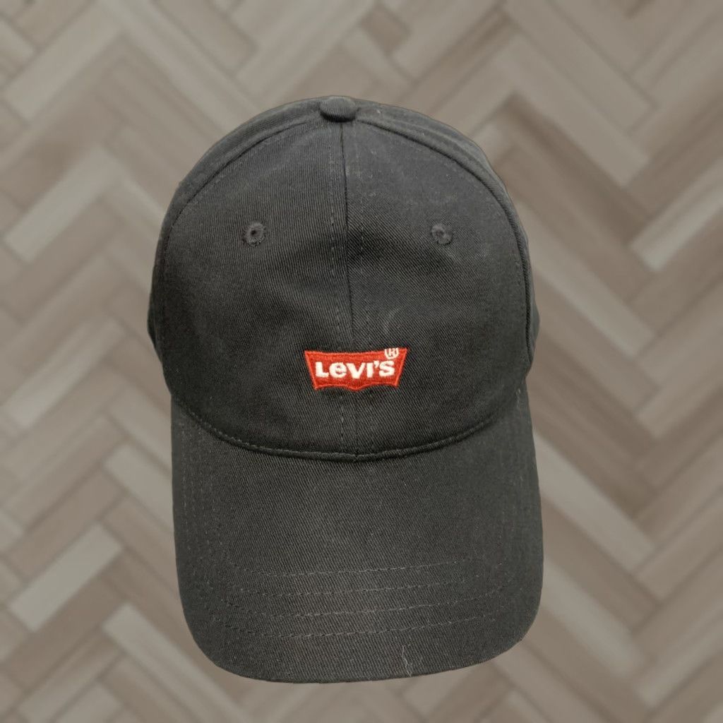 Levi's Levi's Batwing Logo Baseball Cap Hat Men One Size Black Cotton Casual Snapback Size ONE SIZE - 1 Thumbnail