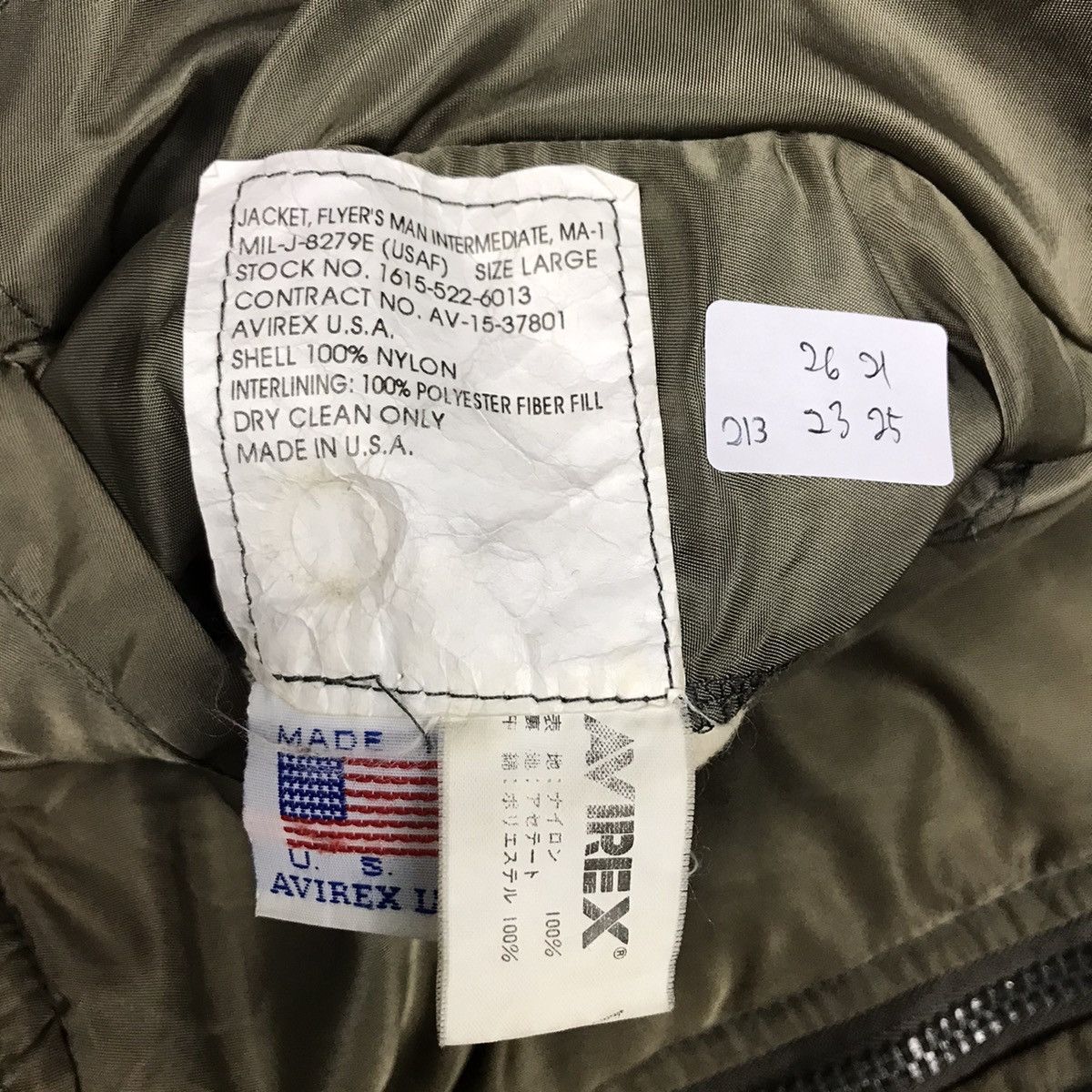Avirex AVIREX MA-1 VF-117 PRIVATEERS SUN FADED BOMBER JACKET Size US L / EU 52-54 / 3 - 14 Thumbnail