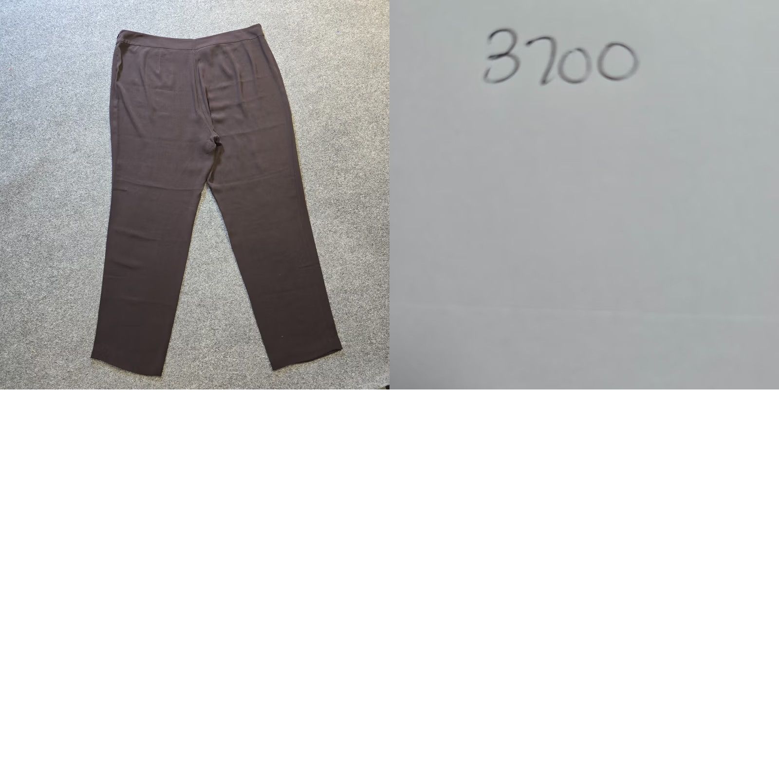 Eileen Fisher Eileen Fisher Pants Womens XL Brown Silk Tapered Lightweight Crepe Career Dress Pants Size 40" / US 18 - 8 Thumbnail