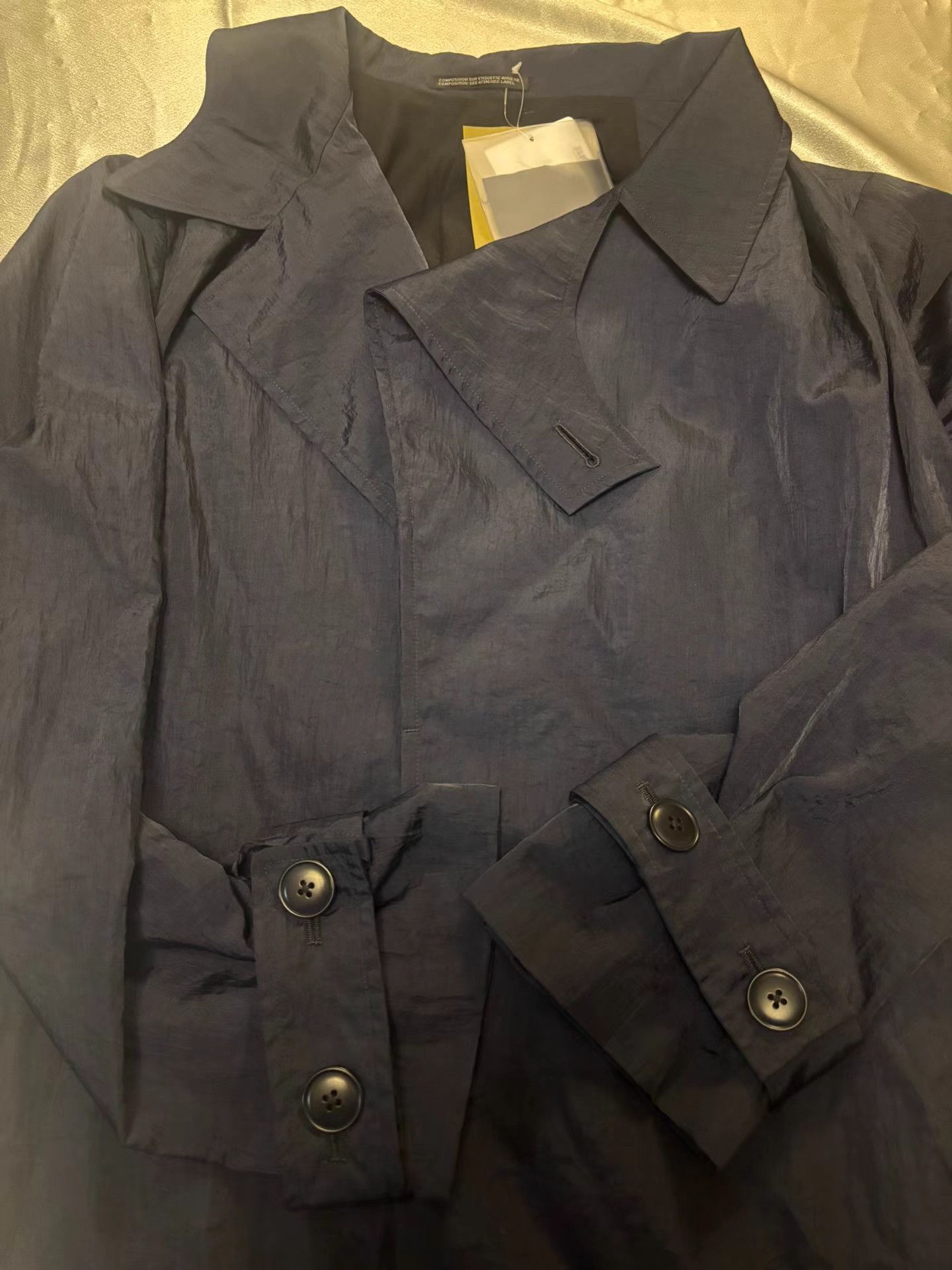 Yohji Yamamoto Yohji Yamamoto 24AW Blue Trench Coat K11 Size US L / EU 52-54 / 3 - 2 Thumbnail