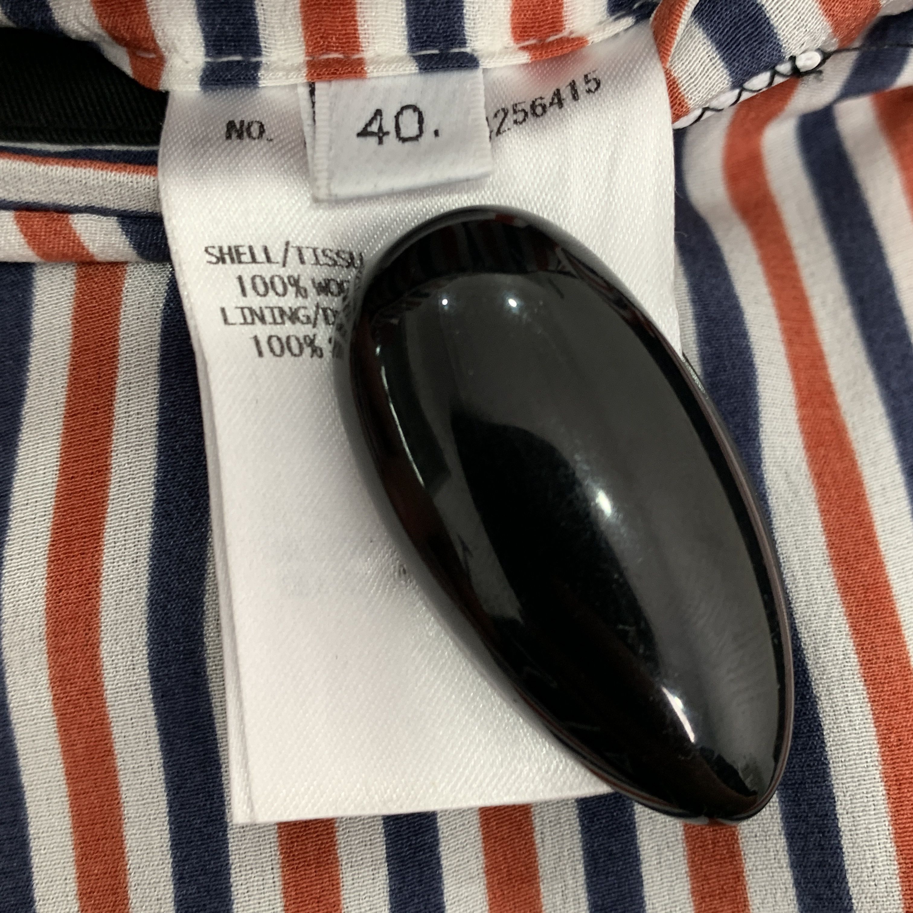 Thom Browne Thom Browne Navy Striped WoolBlazer (Size 40/M) Size 40R - 2 Thumbnail