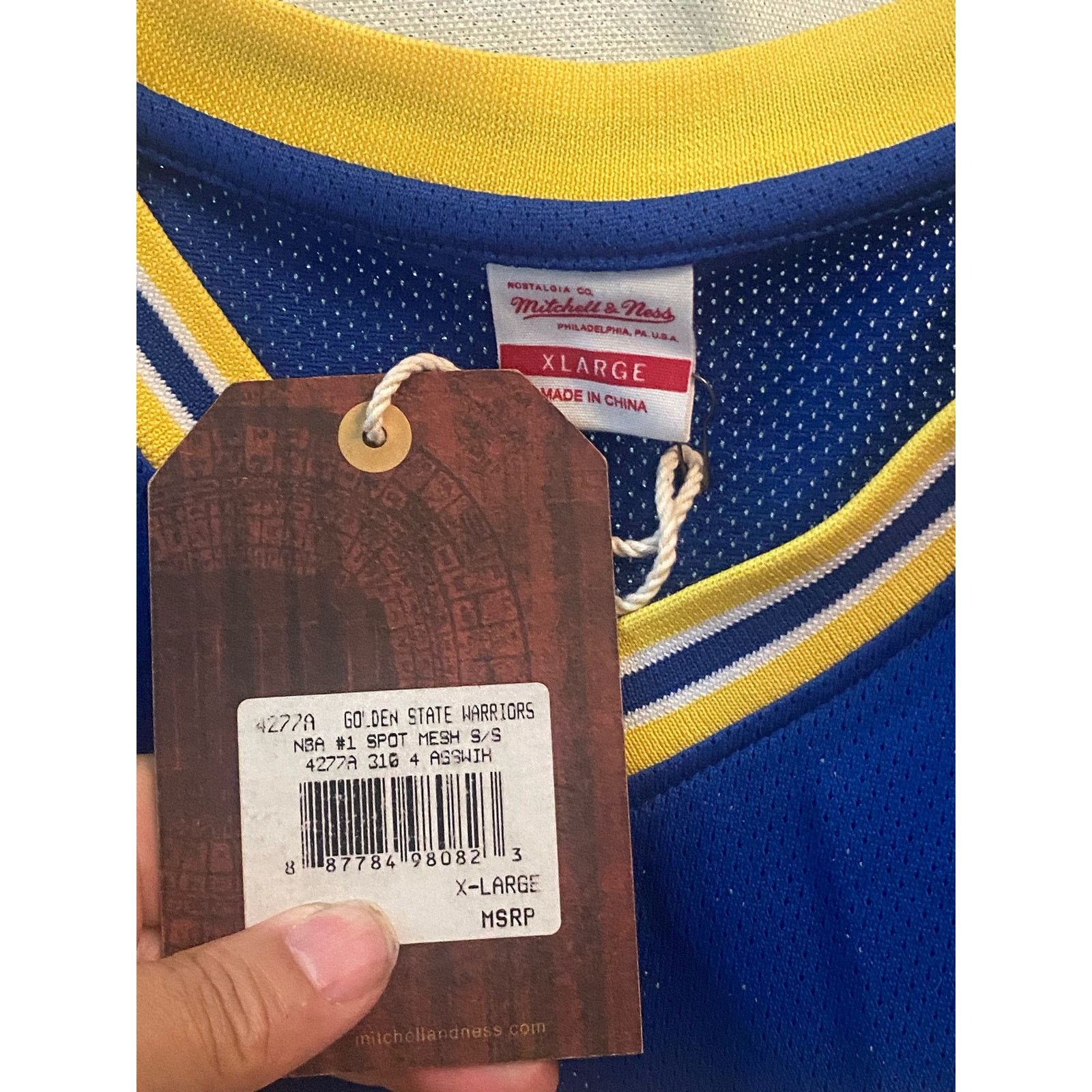 Mitchell & Ness Mitchell and Ness Golden State Warriors NBA #1 Spot m xl Size US XL / EU 56 / 4 - 4 Thumbnail