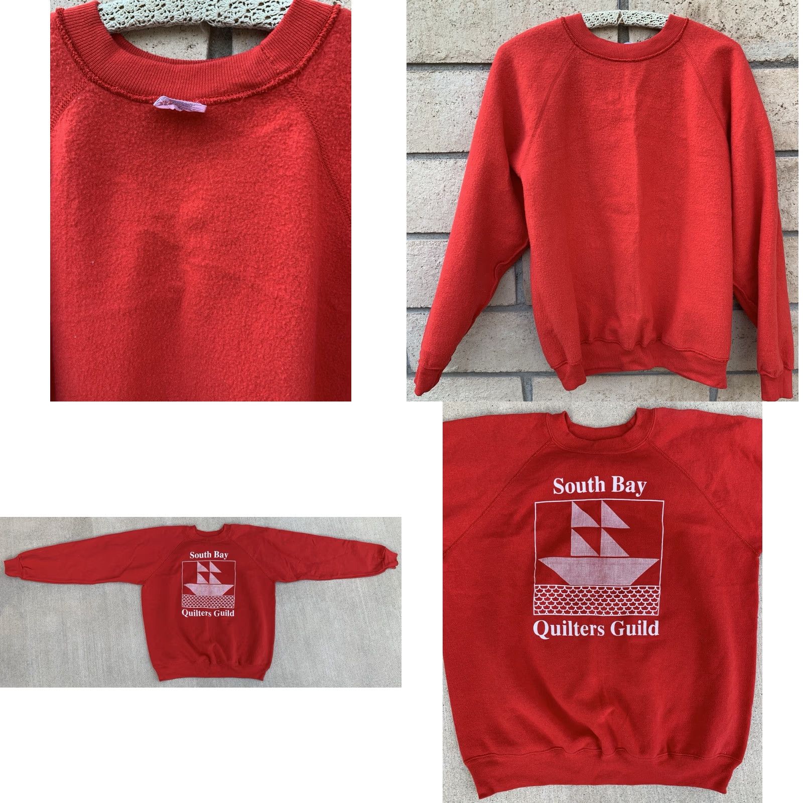 Hanes VINTAGE Hanes Raglan Graphic Sweatshirt Shirt Pullover Mens L Red USA Made In USA Graphic Print Size US L / EU 52-54 / 3 - 9 Thumbnail