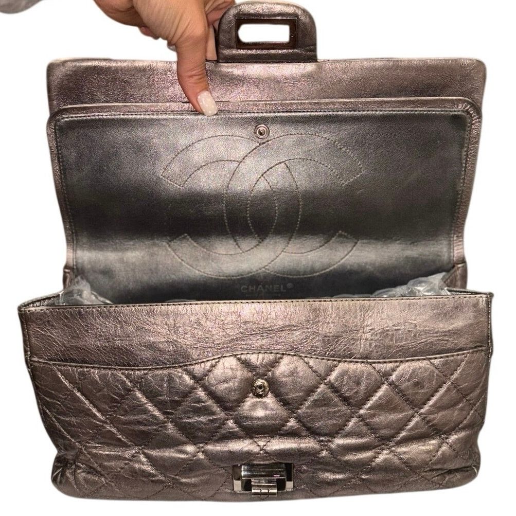 Chanel Chanel Reissue 2.25 227 Metallic Lambskin Double Flap Size ONE SIZE - 4 Thumbnail
