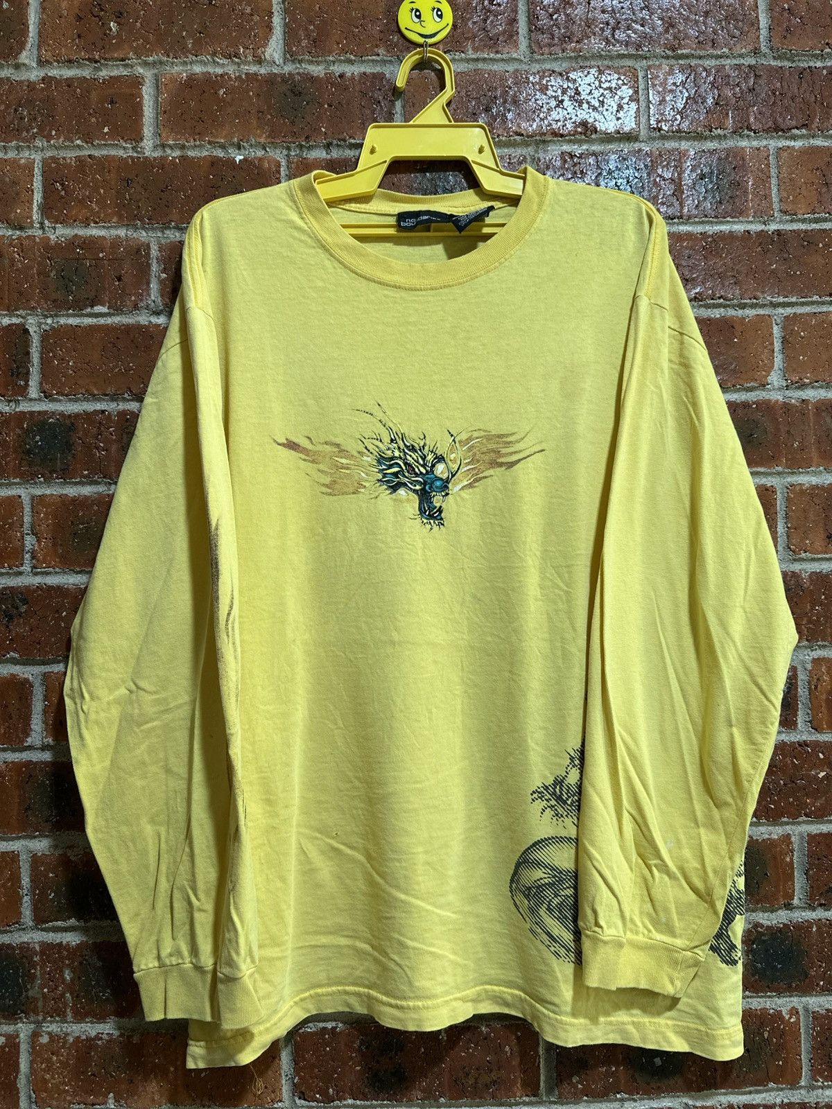 Japanese Brand × Vintage Vintage No Boundaries Dragon Long Sleeves Tee Size US XXL / EU 58 / 5 - 1 Thumbnail