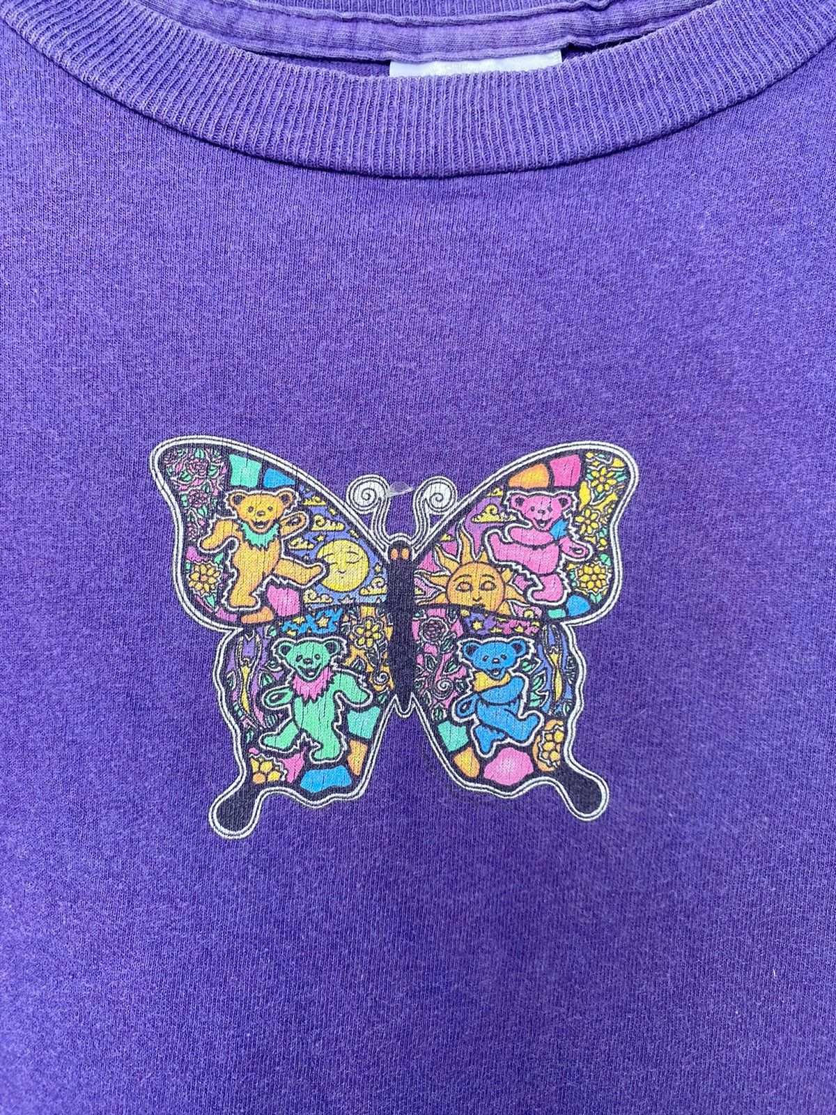Band Tees × Vintage Vintage Rare Band Grateful Dead Bear Dancing Butterfly Tee Size US M / EU 48-50 / 2 - 3 Thumbnail