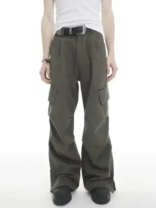 Japanese Brand × Vintage multi pocket function distressed utility cargo flare pants Size US 34 / EU 50 - 4 Thumbnail