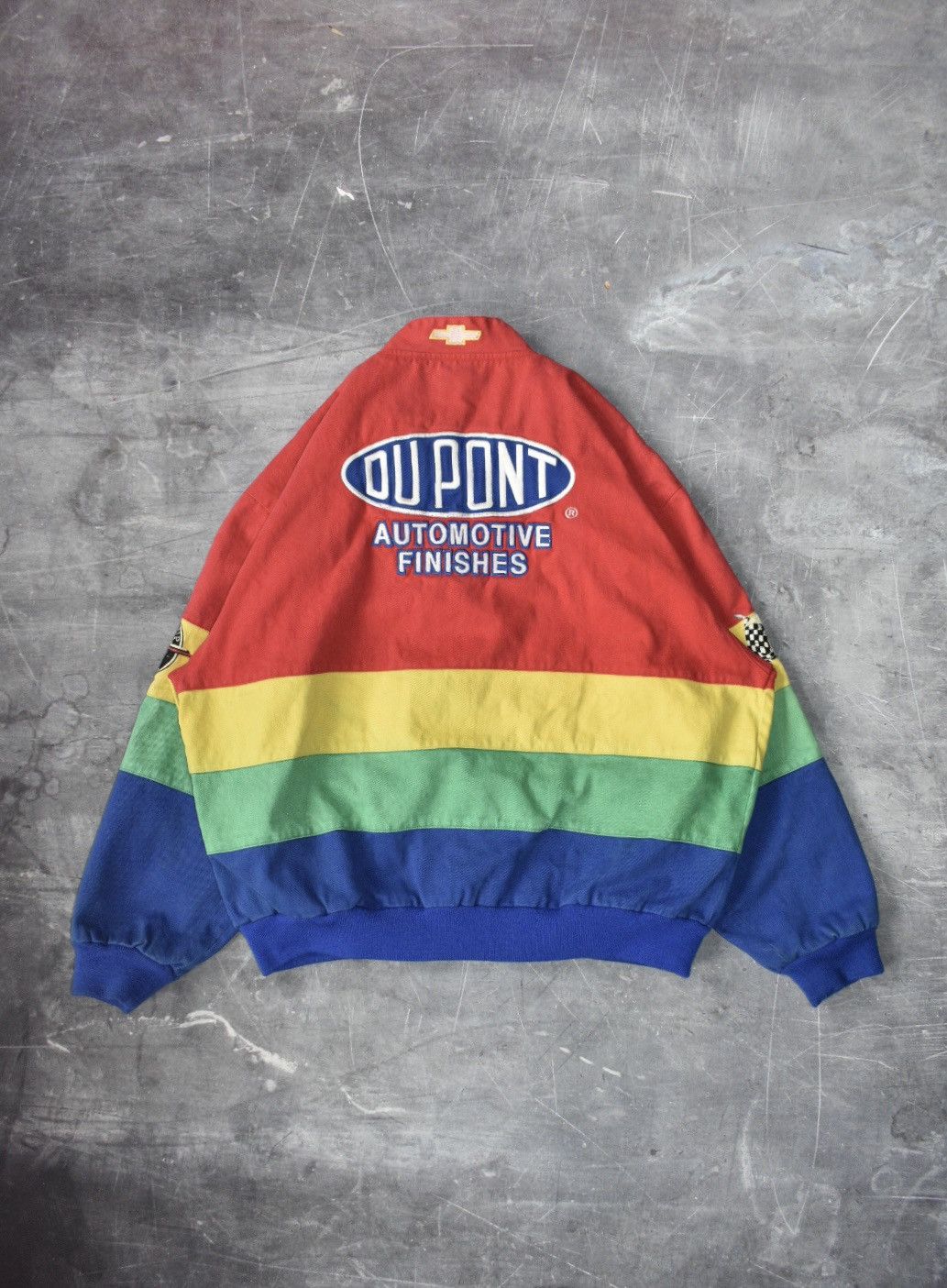 NASCAR × Vintage Vintage 90s Jeff Hamilton Dupont Nascar Jacket Size US XL / EU 56 / 4 - 2 Thumbnail