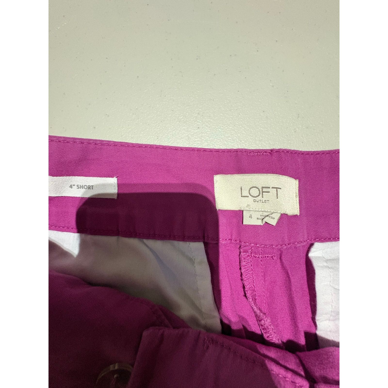 Loft LOFT Outlet Women’s Purple Chino Shorts Size 4 4” Inseam Size 27" / US 4 / IT 40 - 4 Thumbnail