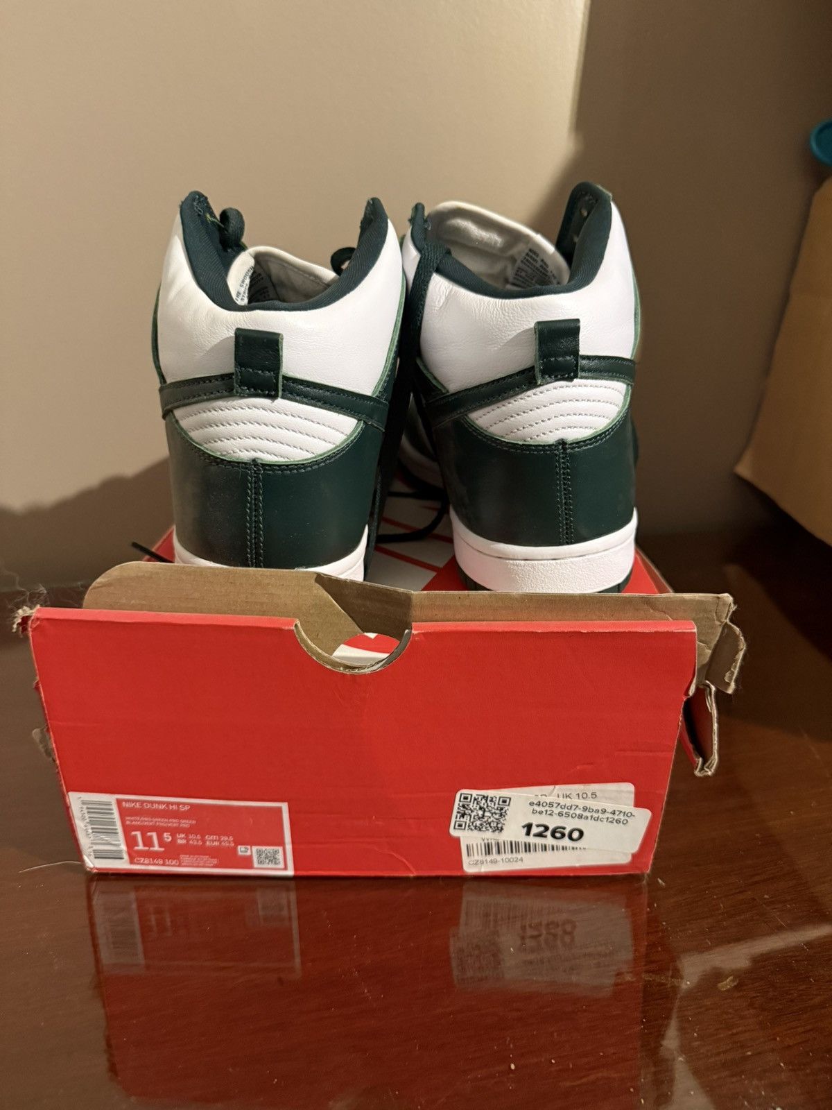 Nike Nike Dunk Spartan Green size 11.5 DS Size US 11.5 / EU 44-45 - 3 Thumbnail