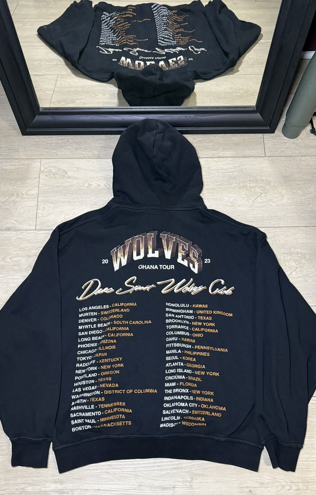Darc Sport Y2K 2023 Darc Sport Ohana Tour Wolves Club Heavyweight Hoodi Size US L / EU 52-54 / 3 - 2 Thumbnail