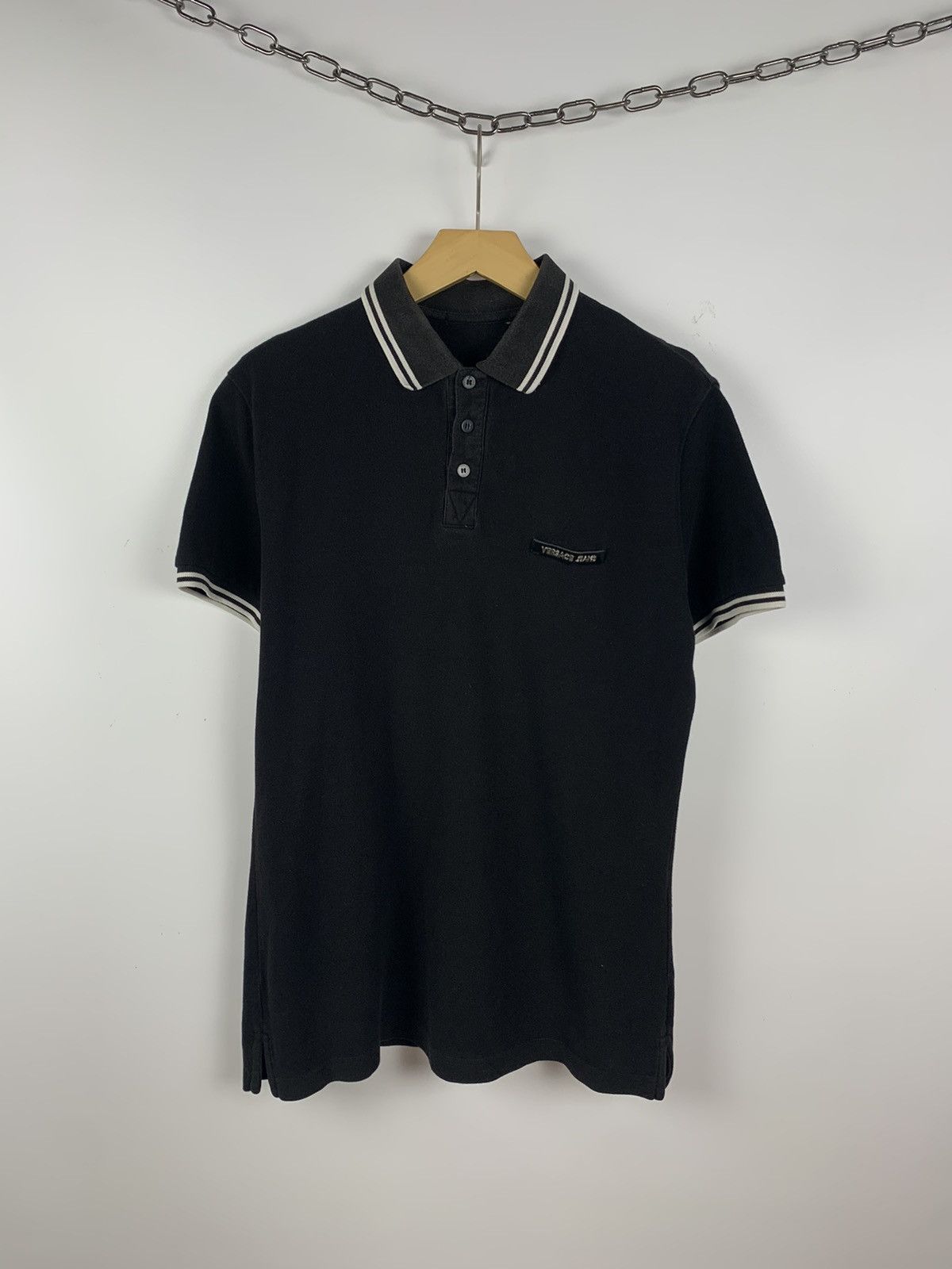 Versace Versace Jeans Polo Shirt luxury designer logo Size US M / EU 48-50 / 2 - 1 Thumbnail
