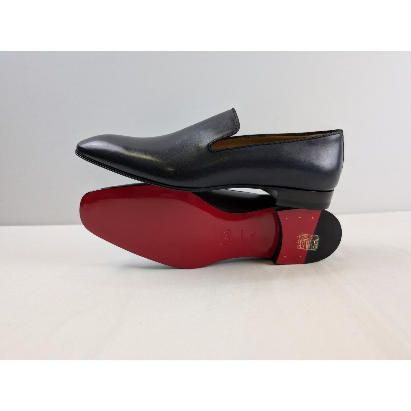 Christian Louboutin o1rshd1 smooth calf leather Dandelion loafer Shoe Boots Navy Size US 10.5 / EU 43-44 - 13 Thumbnail