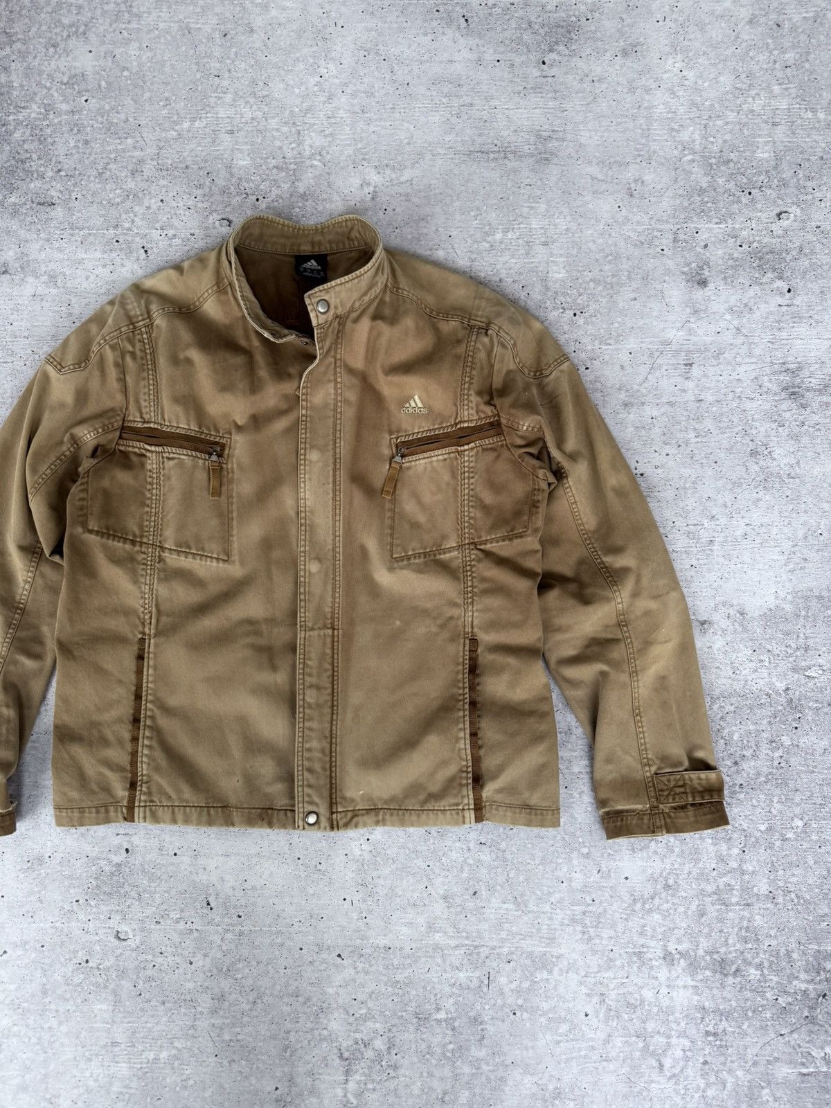 Adidas × Japanese Brand × Vintage Adidas Vintage Y2K Cotton Jacket Size US XL / EU 56 / 4 - 3 Thumbnail