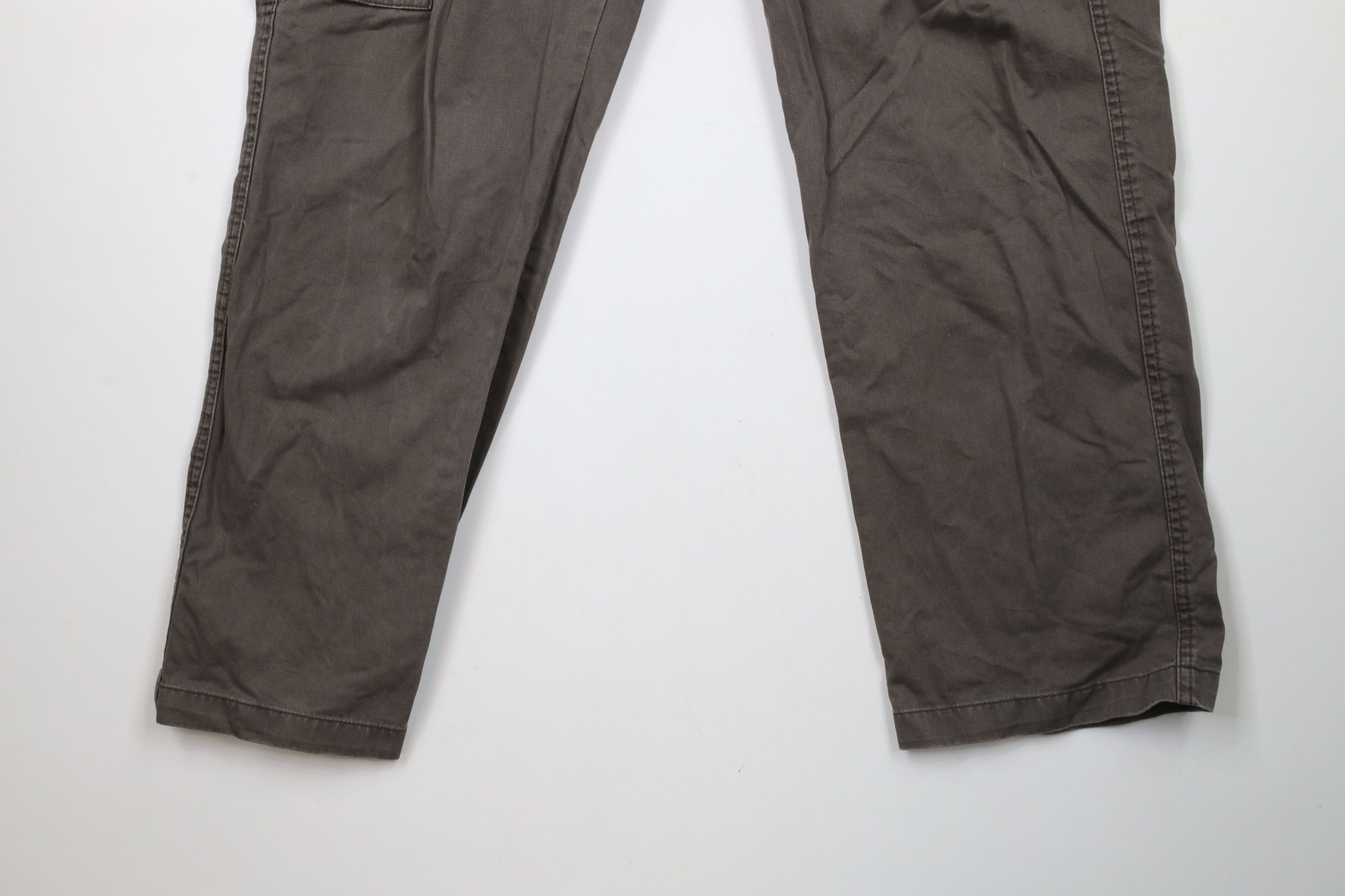Chaps × Vintage Vintage Y2K Chaps Baggy Wide Leg Cargo Pants Gray Cotton Size US 36 / EU 52 - 4 Thumbnail