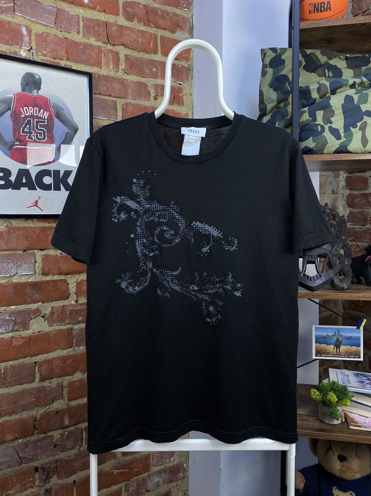 Versace Versace Collection Mens Black T-Shirt Size US S / EU 44-46 / 1 - 1 Thumbnail